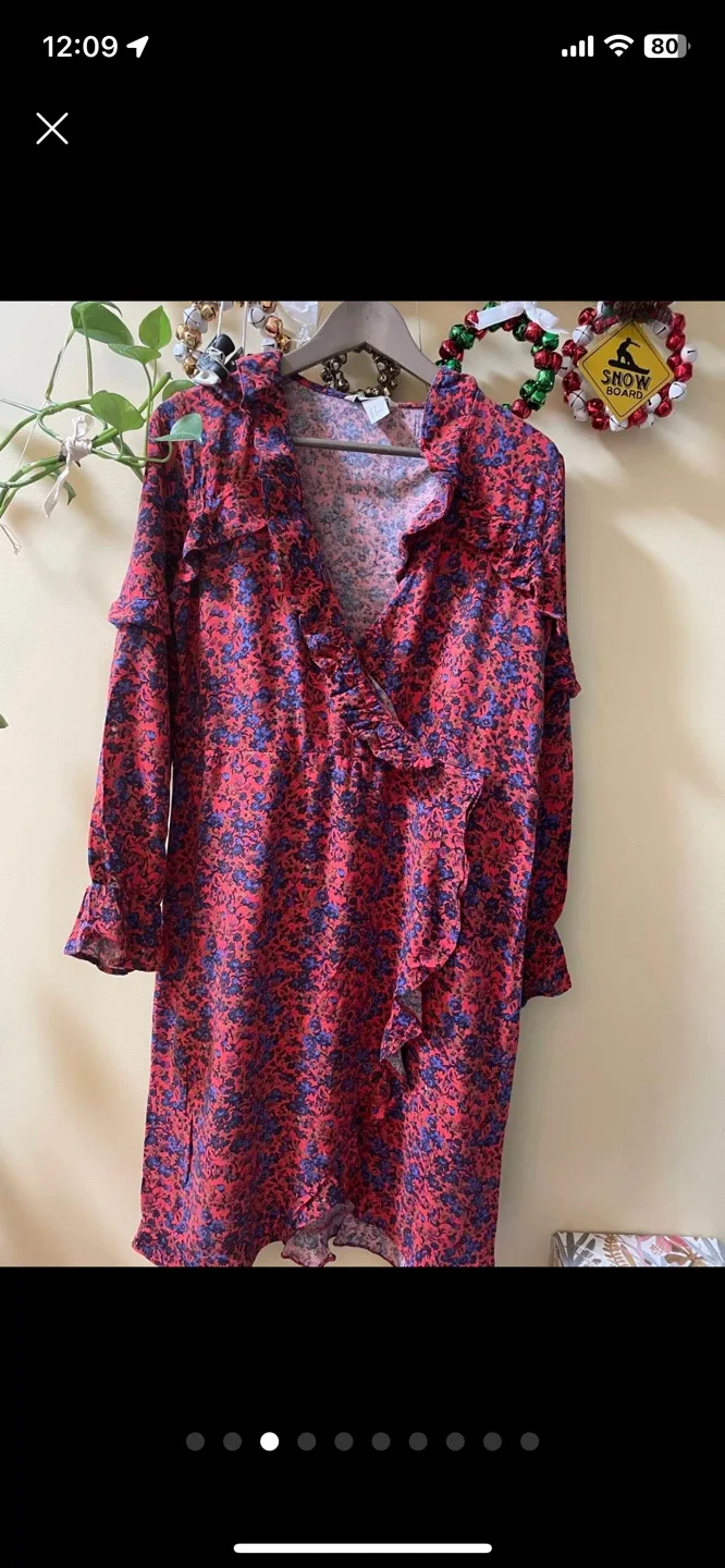 Lady day til 24 August Floral Wrap Dress image indicator(3)