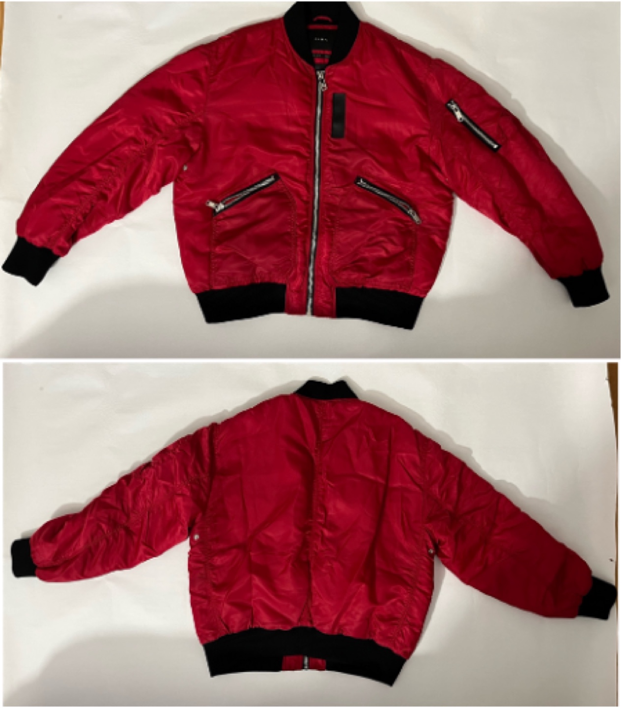 ZARA Red Bomber Jacket
