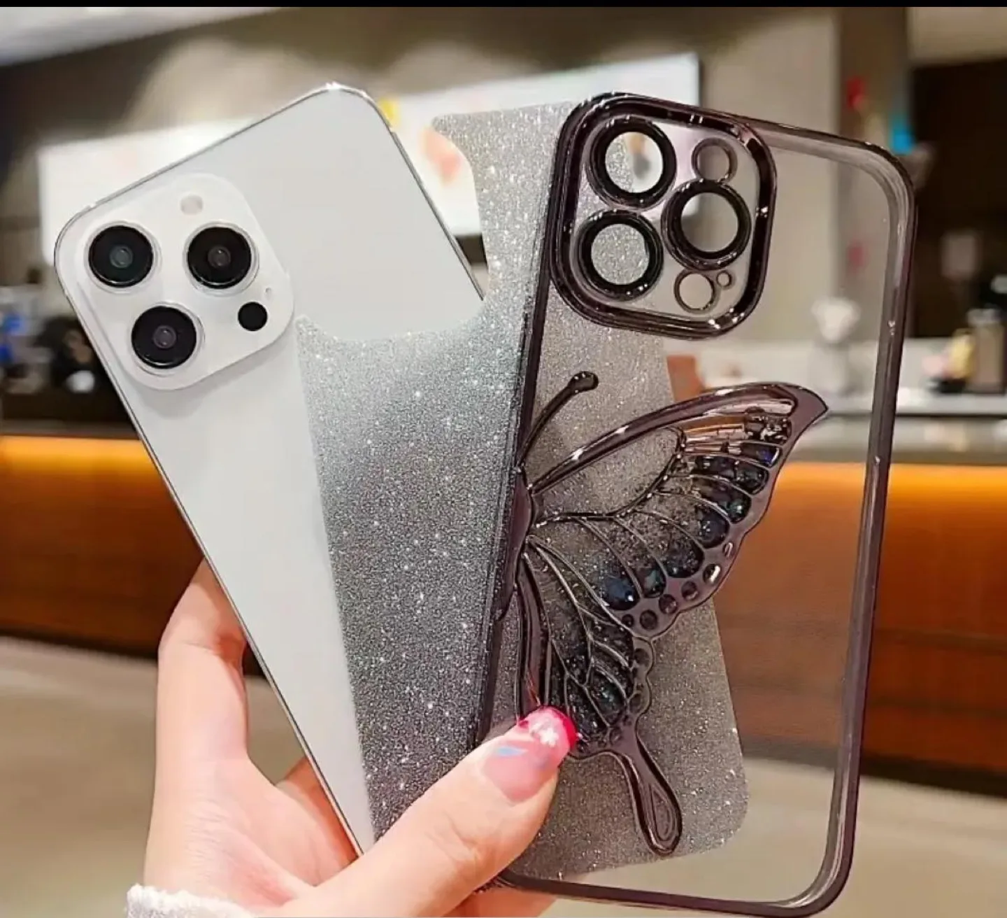 Glitter Butterfly iPhone Case