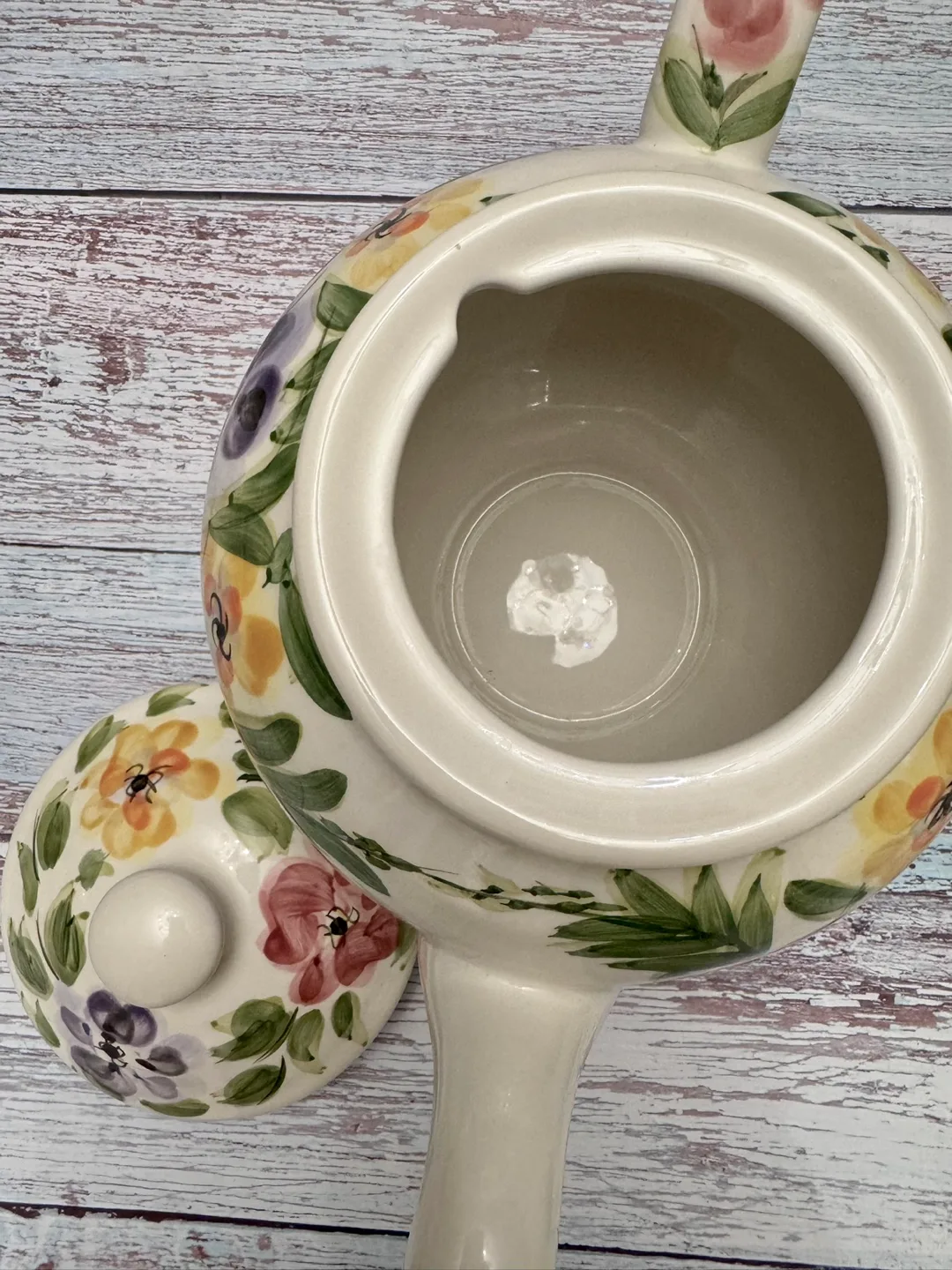 🥕 Big Floral Teapot, never used image indicator(4)
