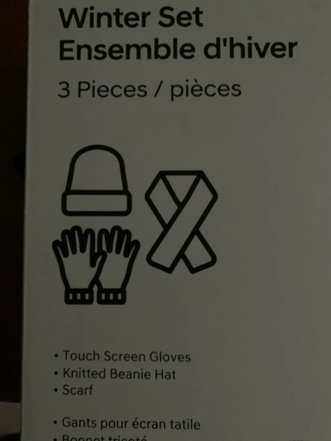 Winter Set - Hat, Scarf, and Touchscreen Gloves -NEW image indicator(2)