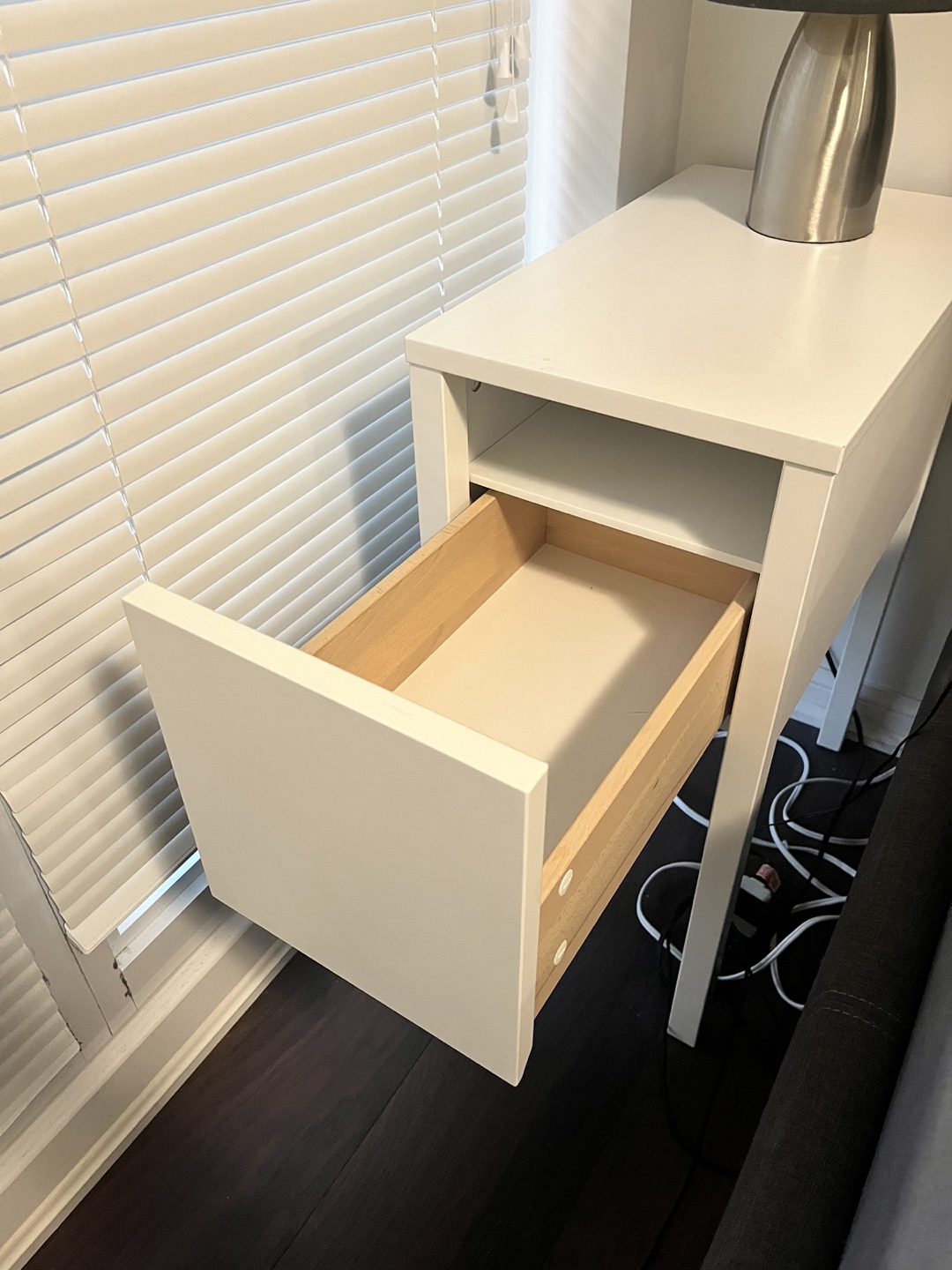 IKEA White Nordli Nightstand - photo 3
