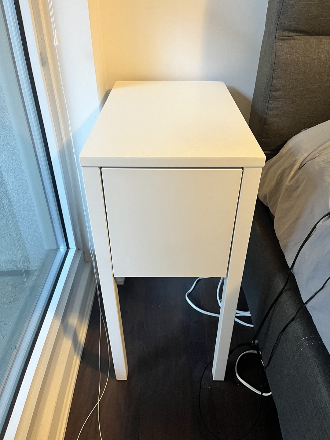 IKEA White Nordli Nightstand - photo 2