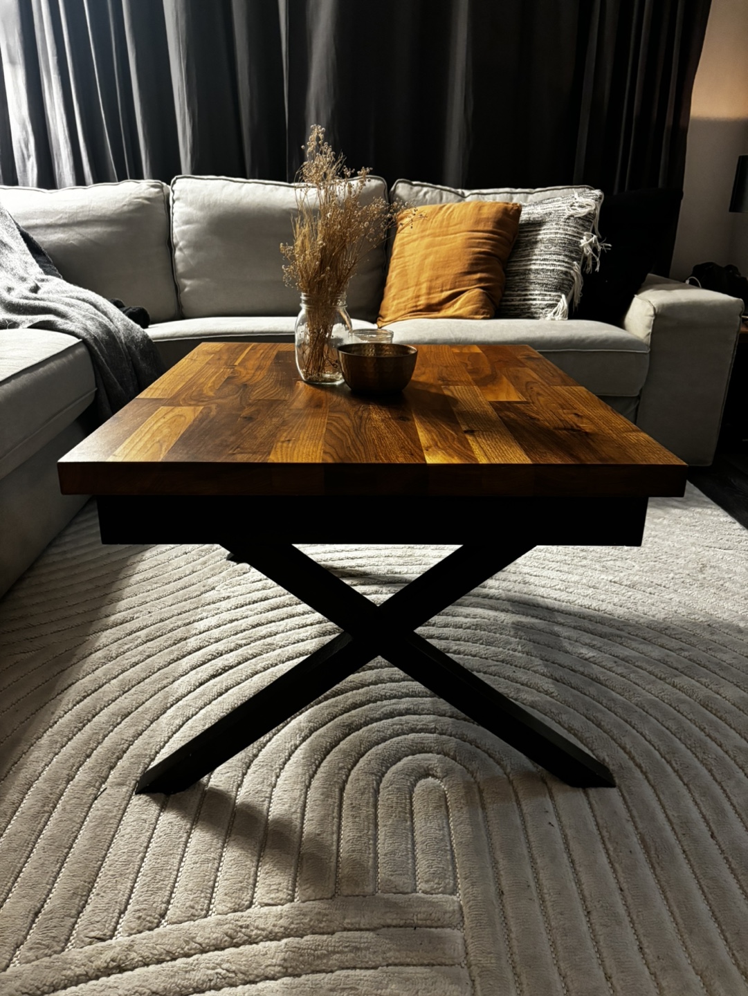 Rustic Walnut Coffee Table - photo 2
