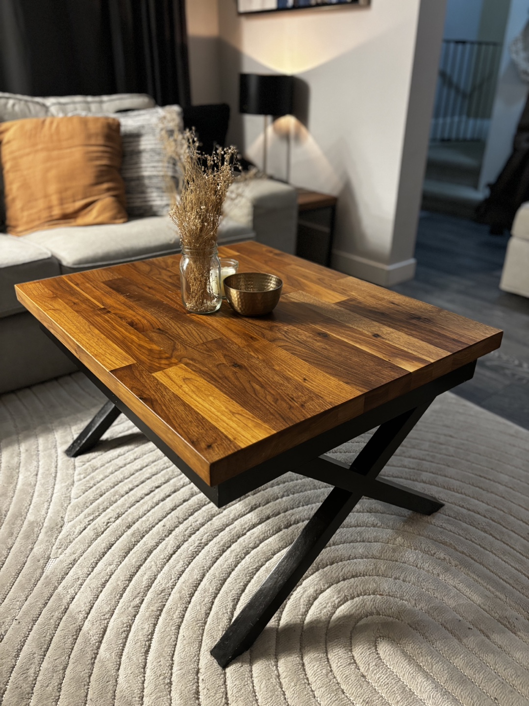 Rustic Walnut Coffee Table