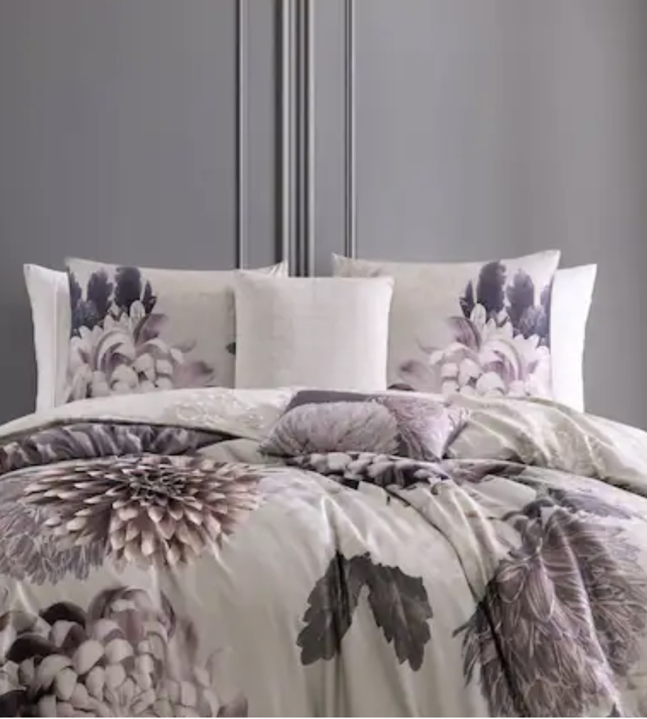 NEW Bebejan Bloom KING Cotton 5-Piece Reversible Comforter Set - photo 2