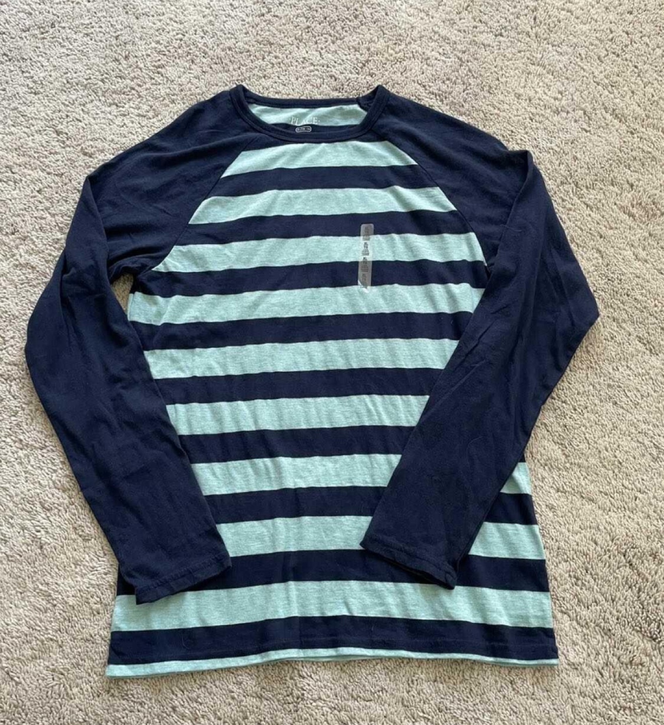 New! Long Sleeve Striped T-Shirt - Size XL