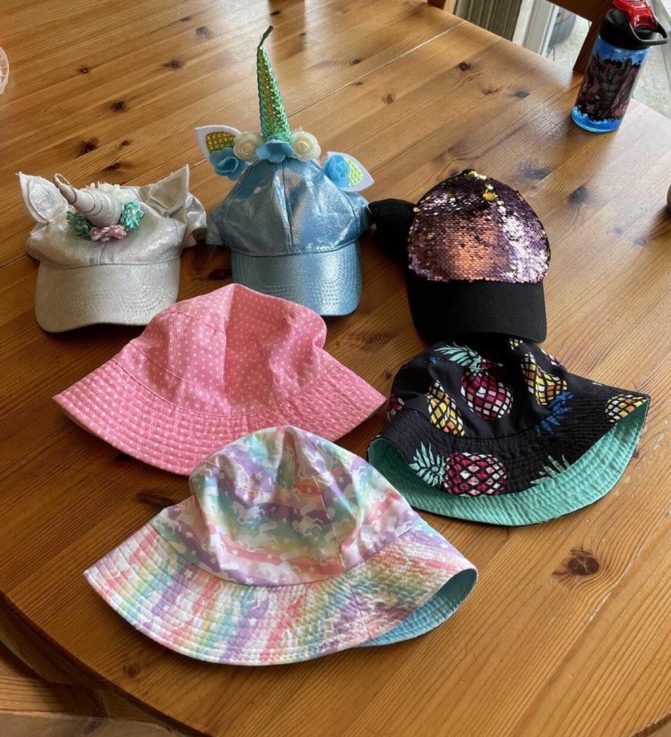 6 Kids Hats size 4-8
