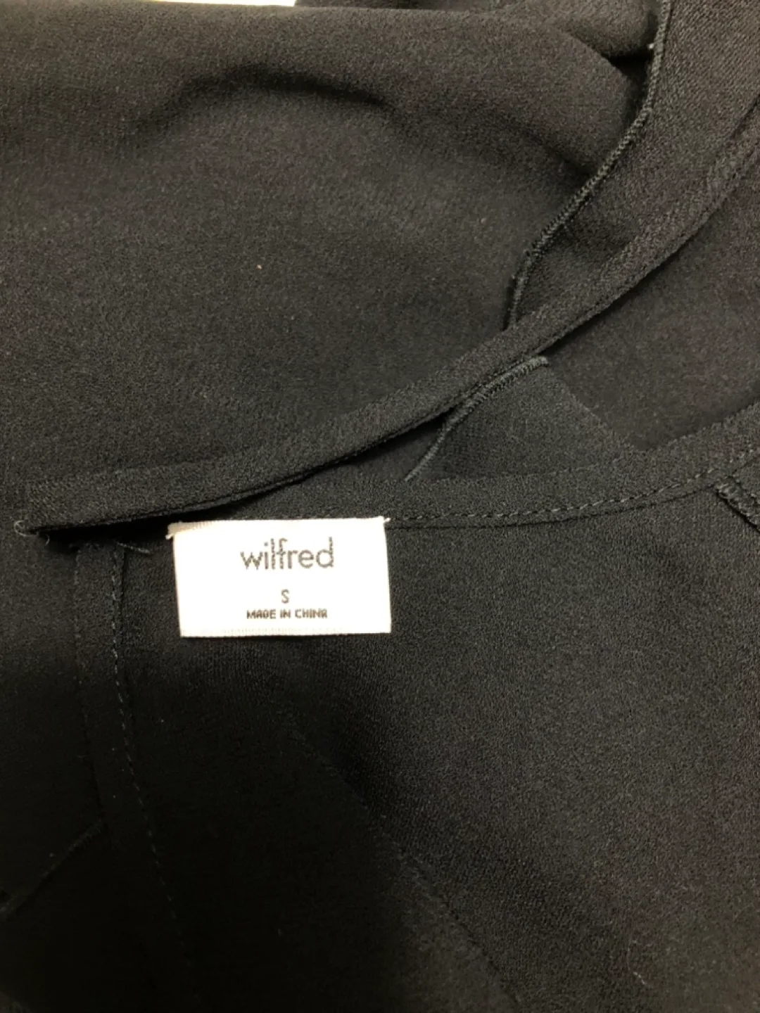 Wilfred Aritzia Black Ruffle Jumpsuit Size S image indicator(4)