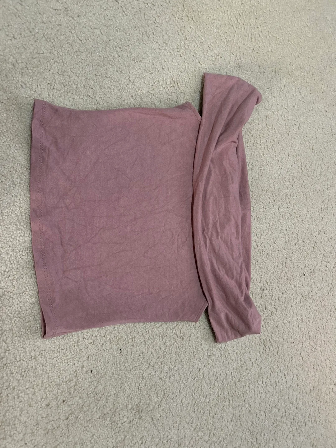 Pink rose crop top SMALL thumbnail