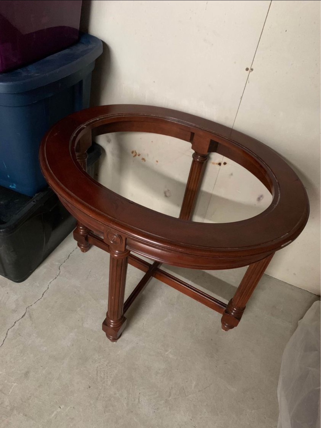 Matching Set, Oval Glass Top Coffee Tables - photo 2