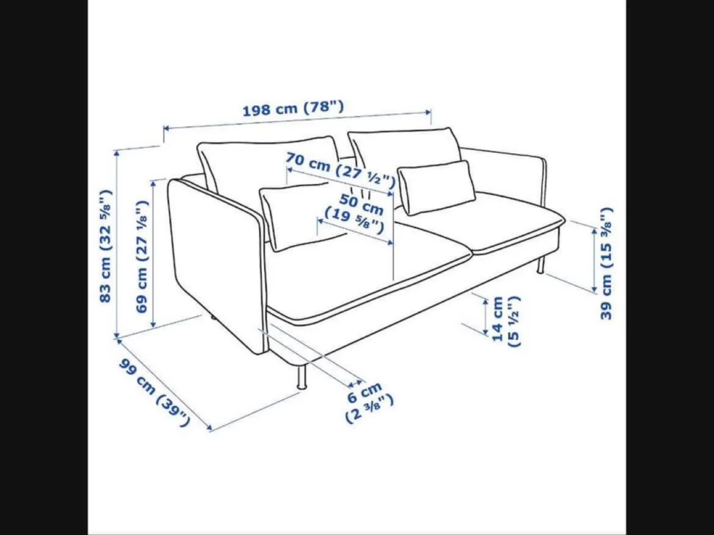 IKEA Söderhamn 2-seater sofa image indicator(4)
