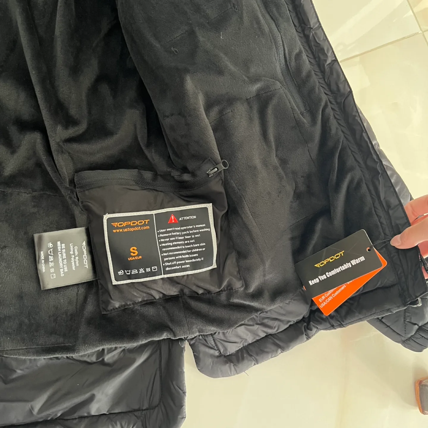 Brand New Womens Heated Quilted Jacket Size S image indicator(4)