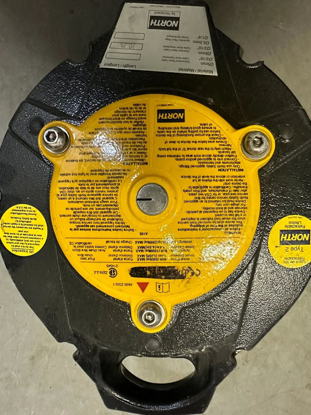 North by Honeywell Fall Arrest Retractable Lifeline image indicator(4)