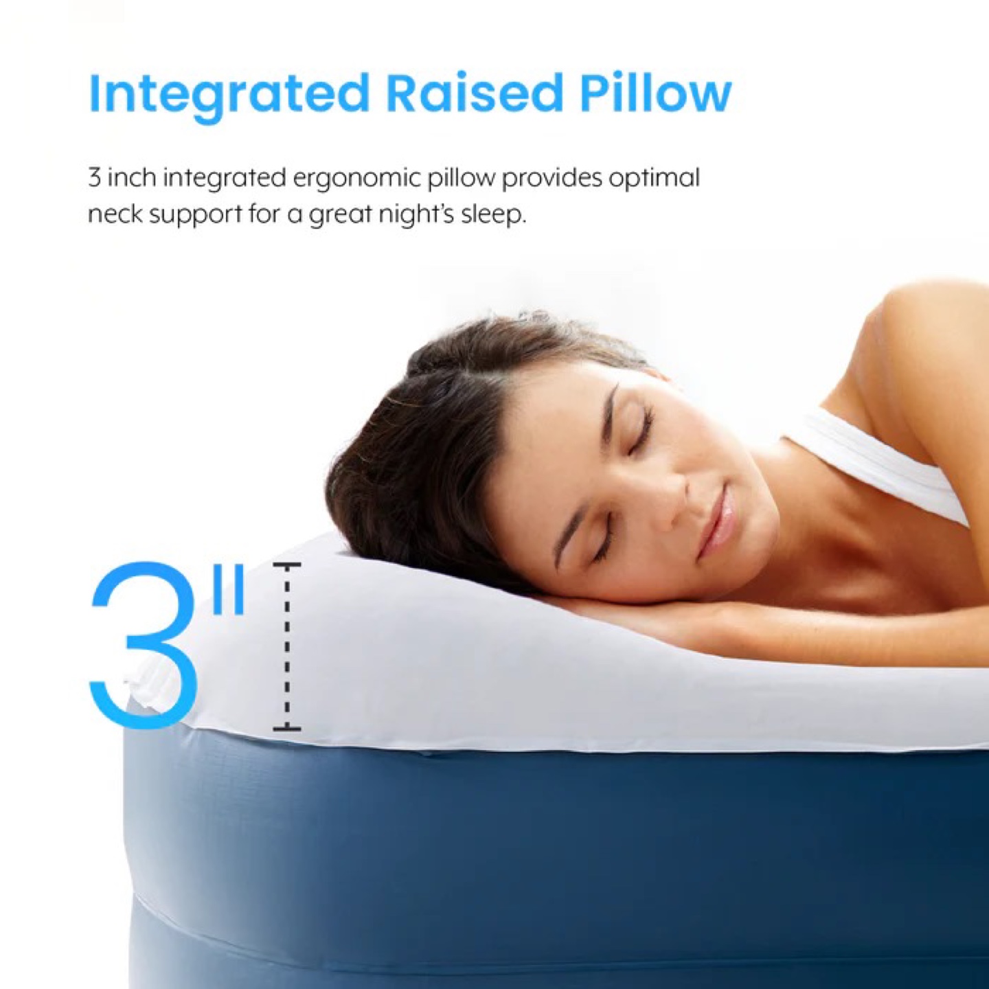 Premium Queen Size Air Bed - Built-in Electric Pump & Pillow - photo 5