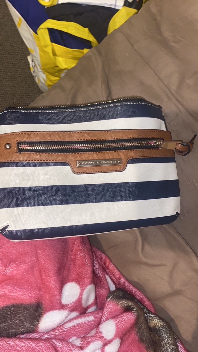 Poppy & Peonies Striped Crossbody Bag - photo 3