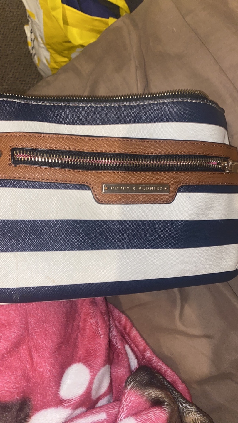 Poppy & Peonies Striped Crossbody Bag - photo 2