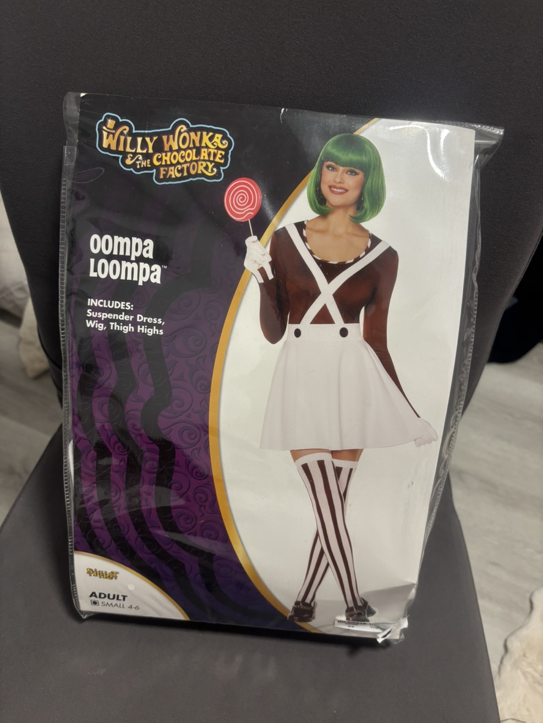 Willy Wonka Oompa Loompa Costume Adult Small