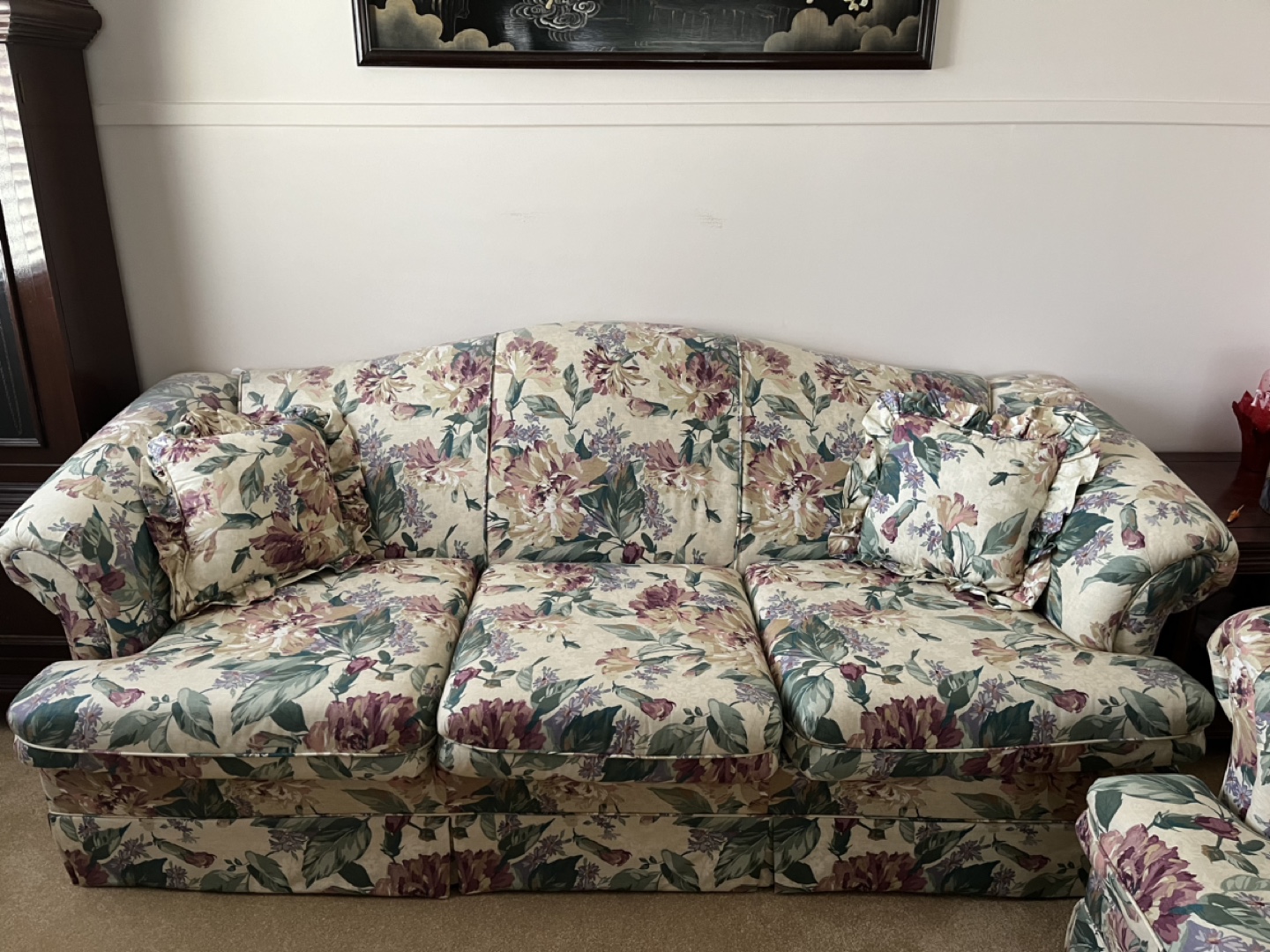 Floral Couch and Loveseat Set - photo 2
