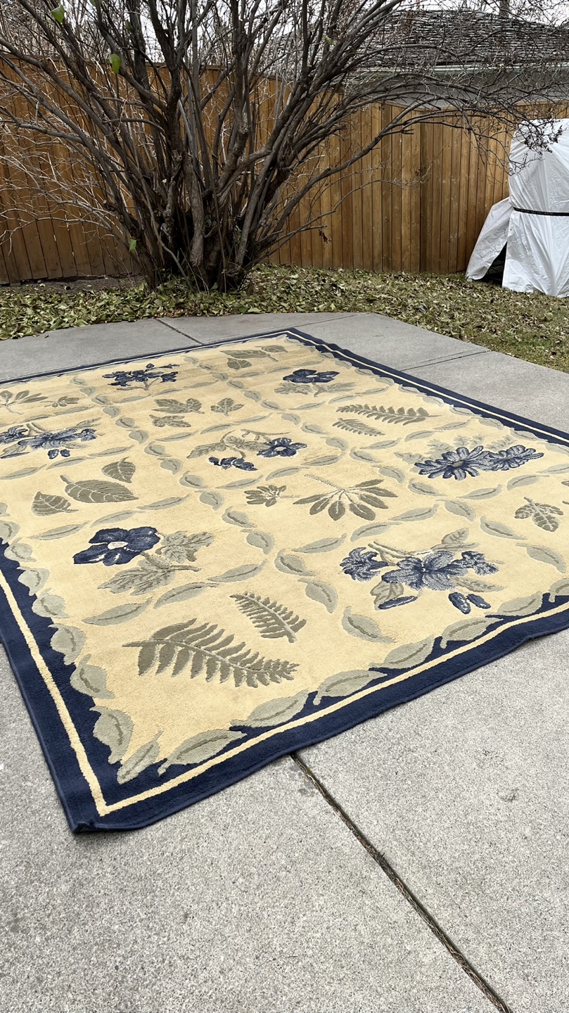 Large Floral Area Rug