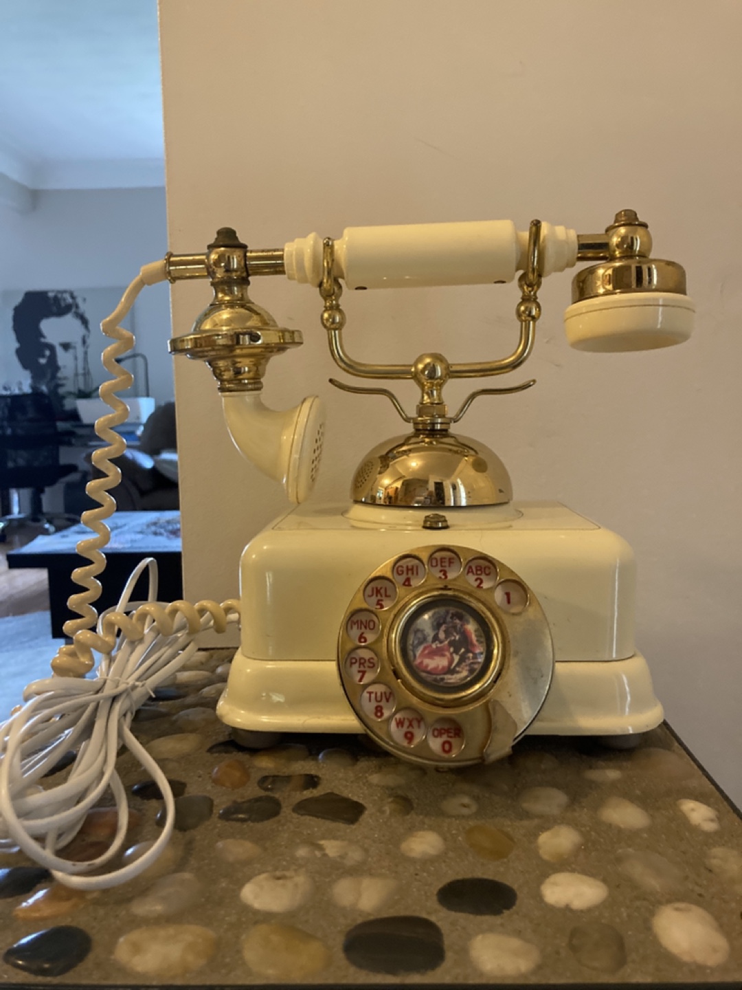 Antique style rotary dial phone
