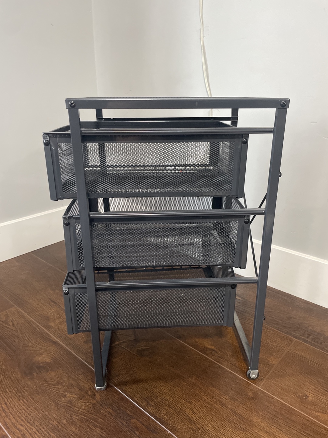 3-Tier Metal Rolling Storage Cart - photo 3