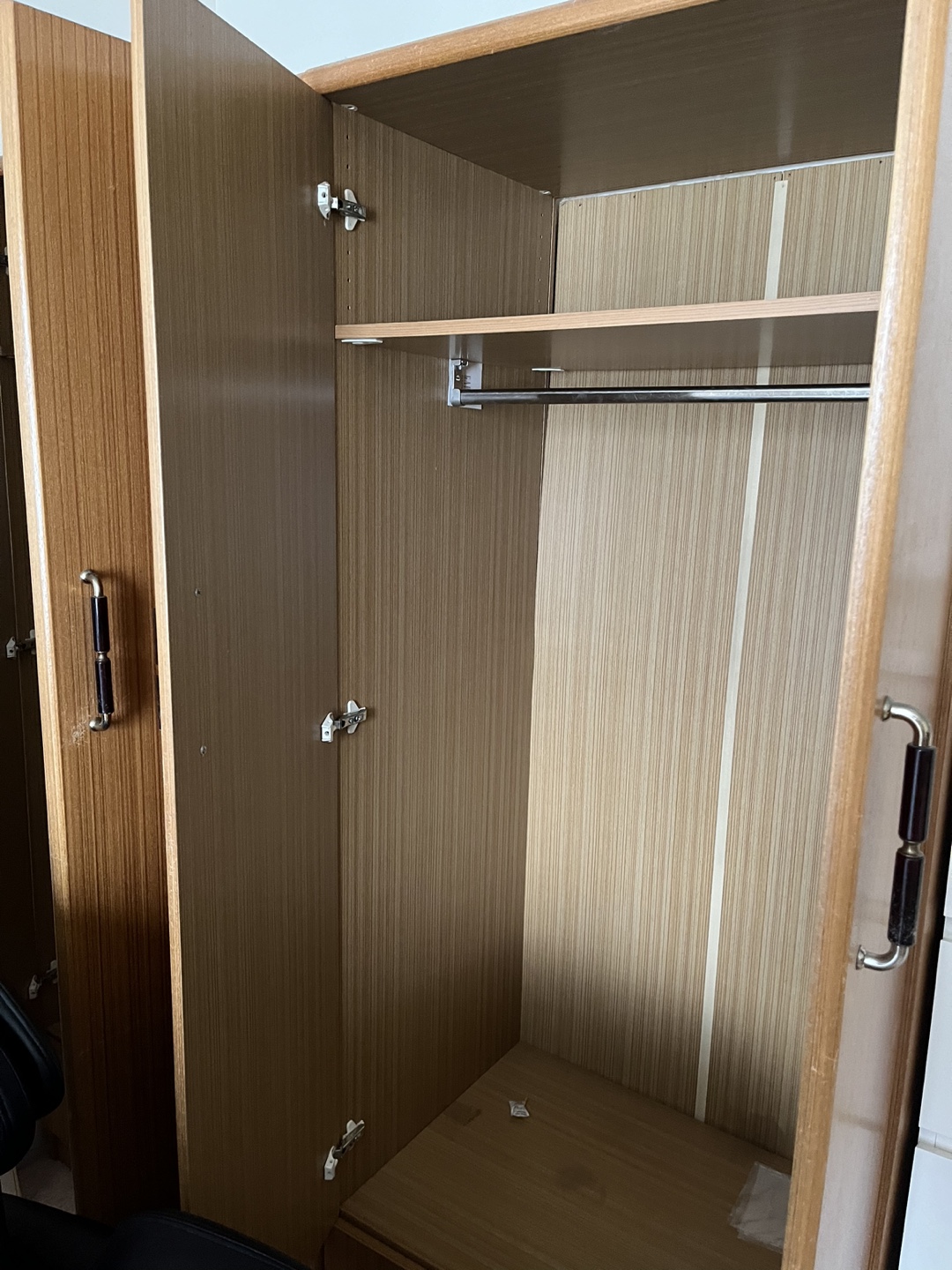 Two Large Wooden Wardrobe with Drawers - photo 2