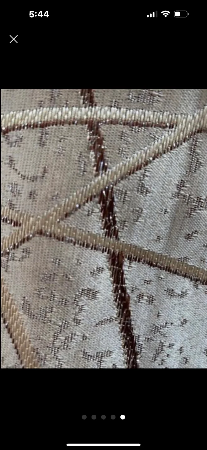 Brown and Beige Curtain Panel image indicator(5)