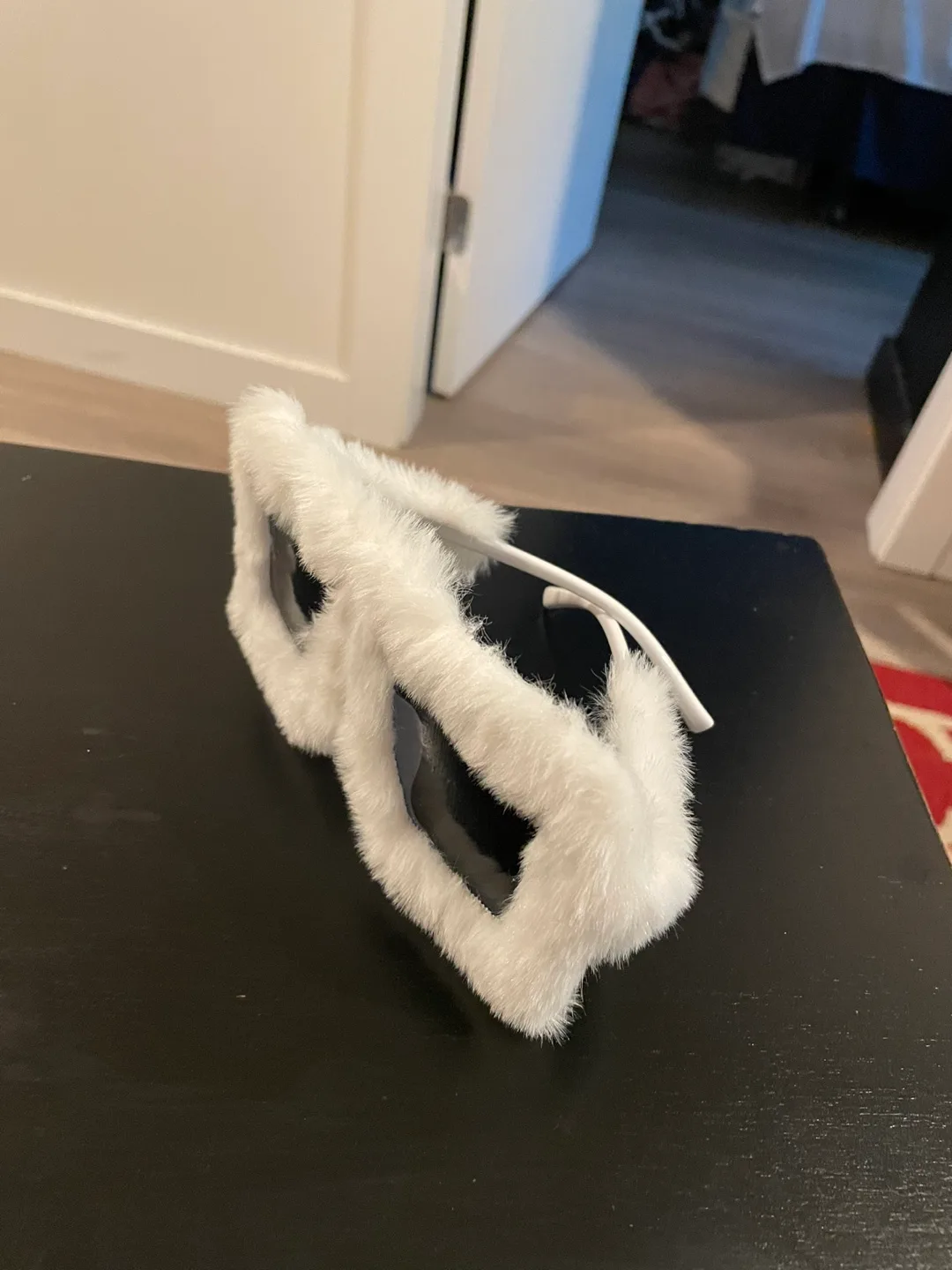 White Y2K Fur Sunglasses image indicator(2)