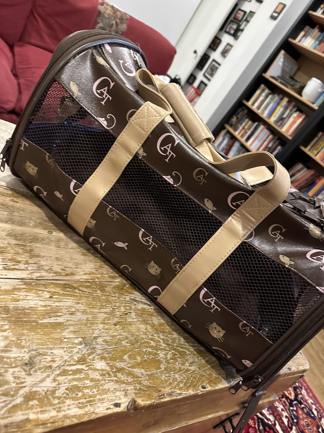 Cat carrier and toy bundle - photo 2