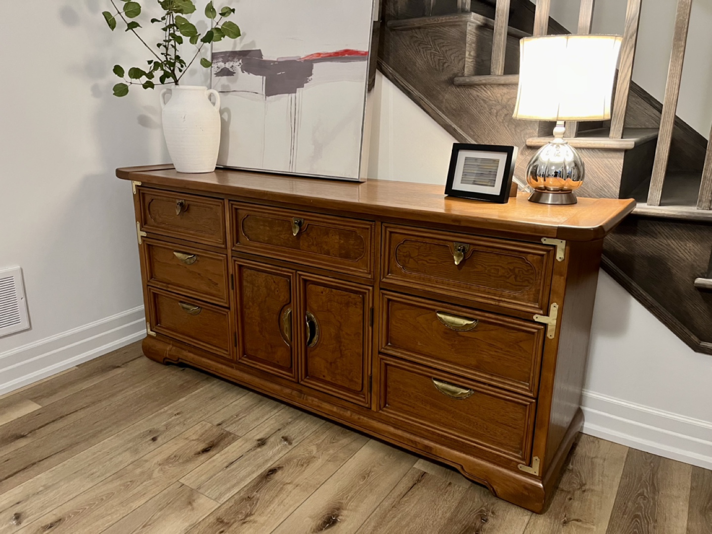 Vintage Wood Buffet Cabinet - photo 3