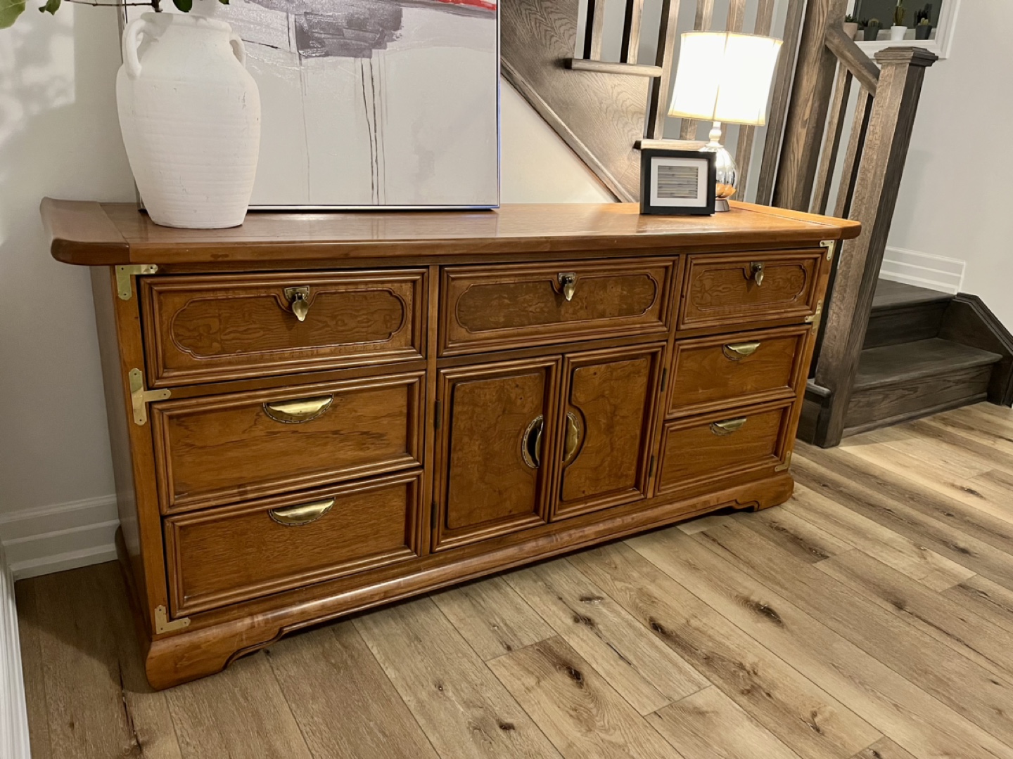 Vintage Wood Buffet Cabinet - photo 2