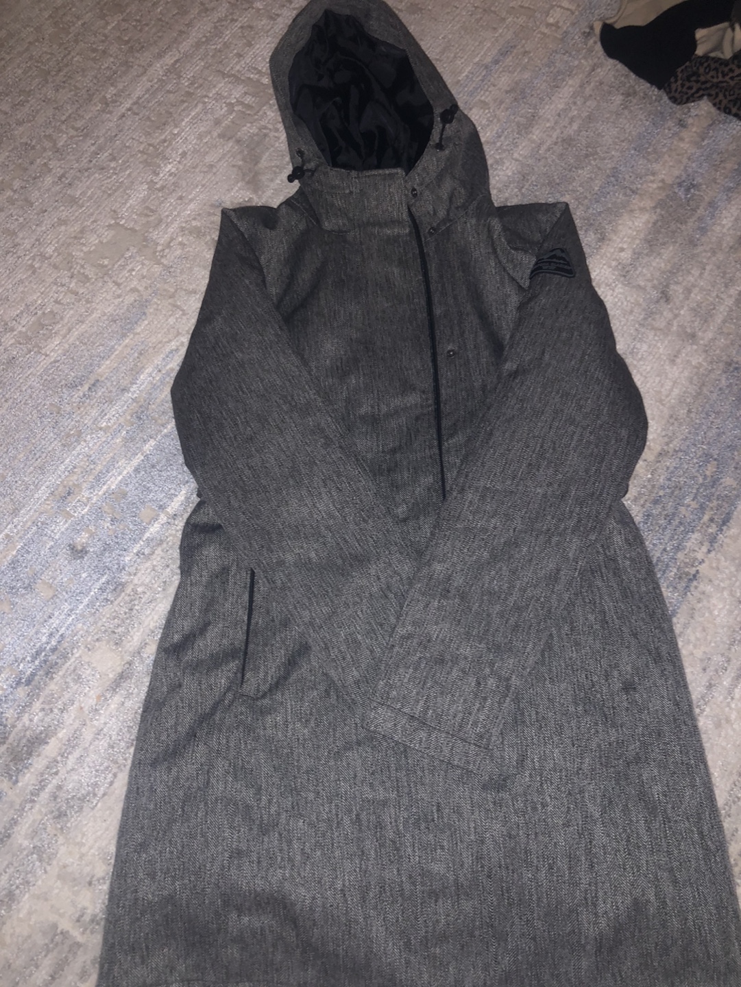 Gray Long Winter Coat