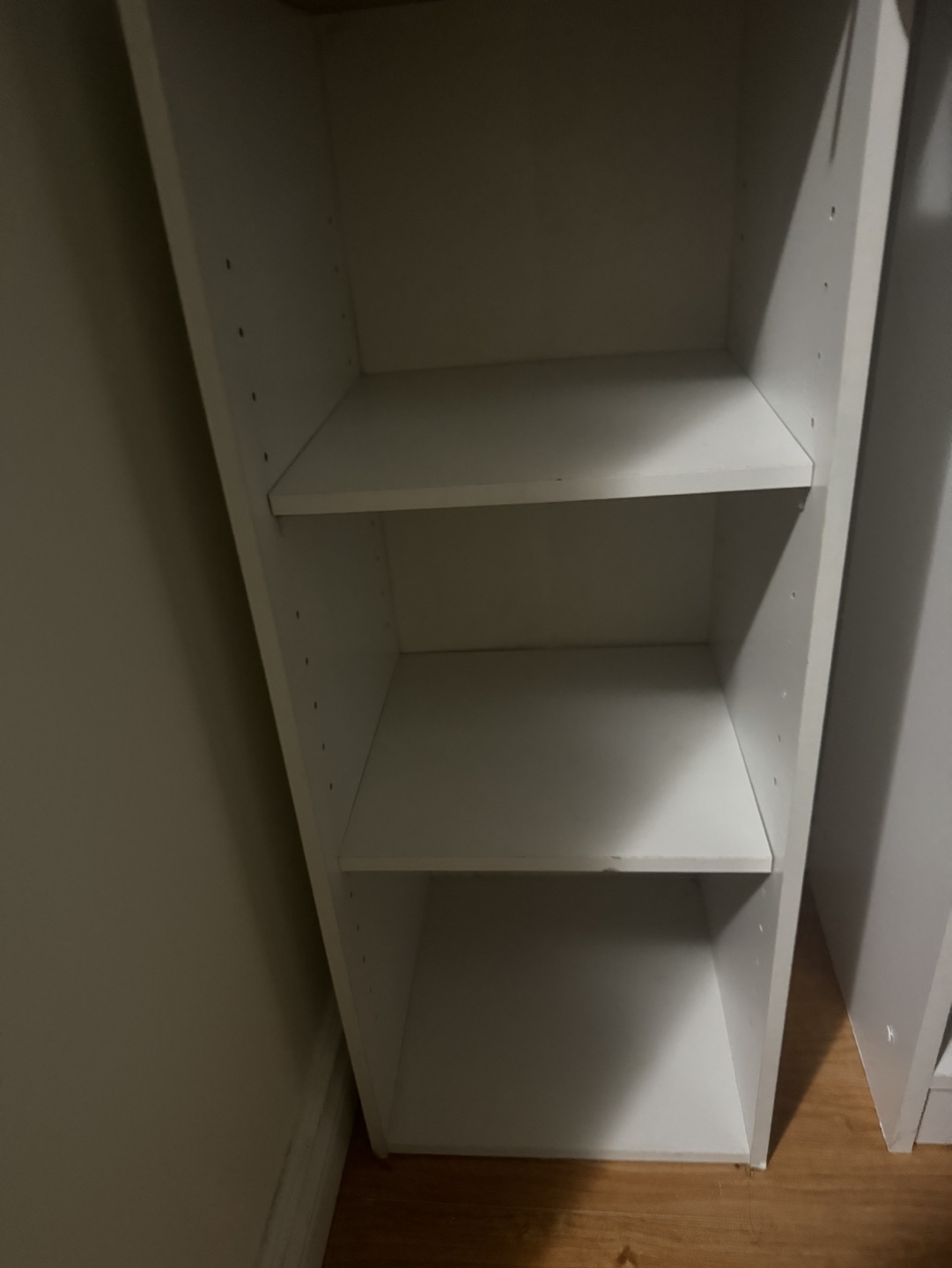 White 3-Shelf Bookcase - photo 3
