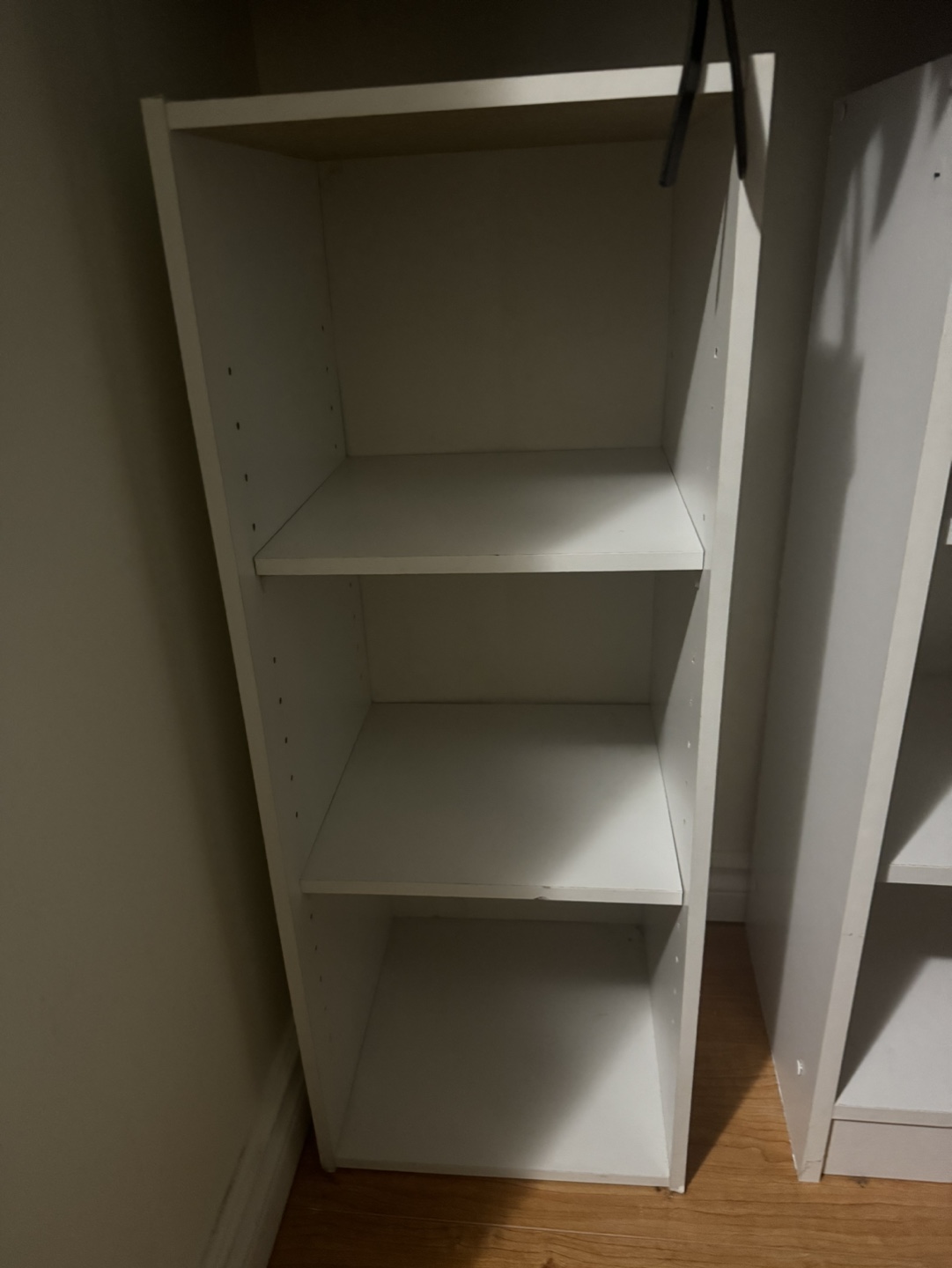 White 3-Shelf Bookcase - photo 2
