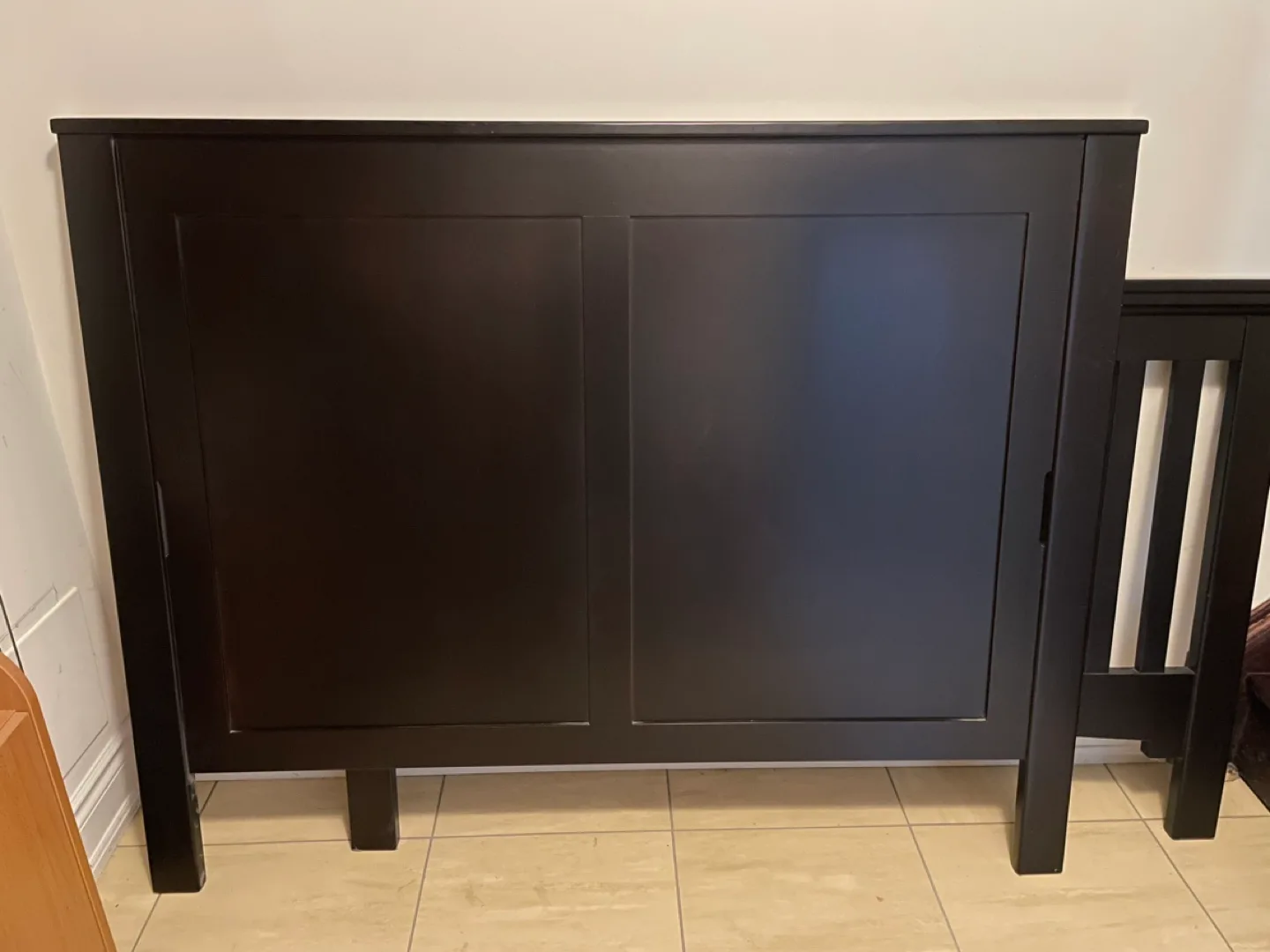 Solid wood double size headboard & footboard image indicator(6)