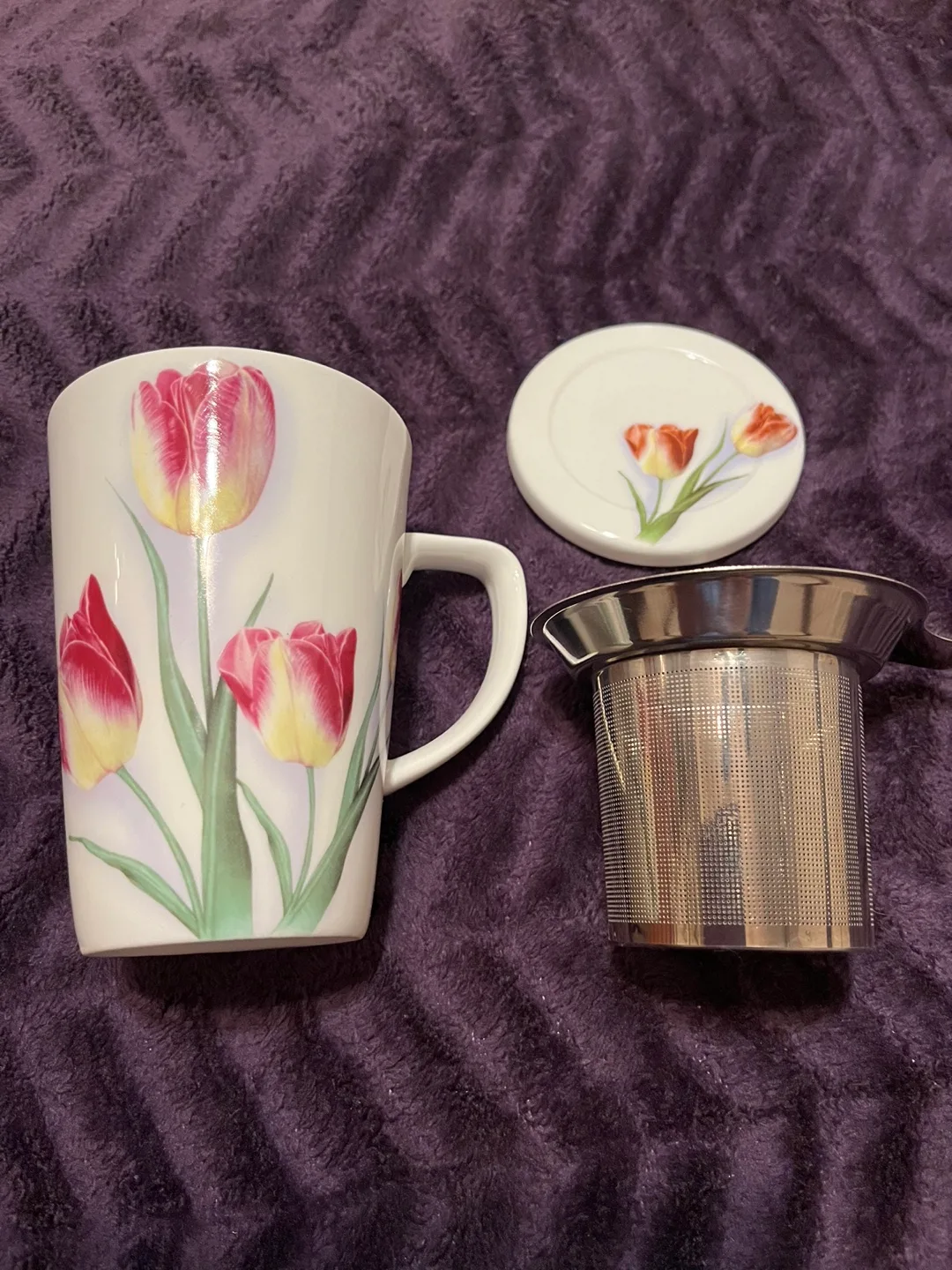Tulip Tea Mug with Infuser image indicator(2)