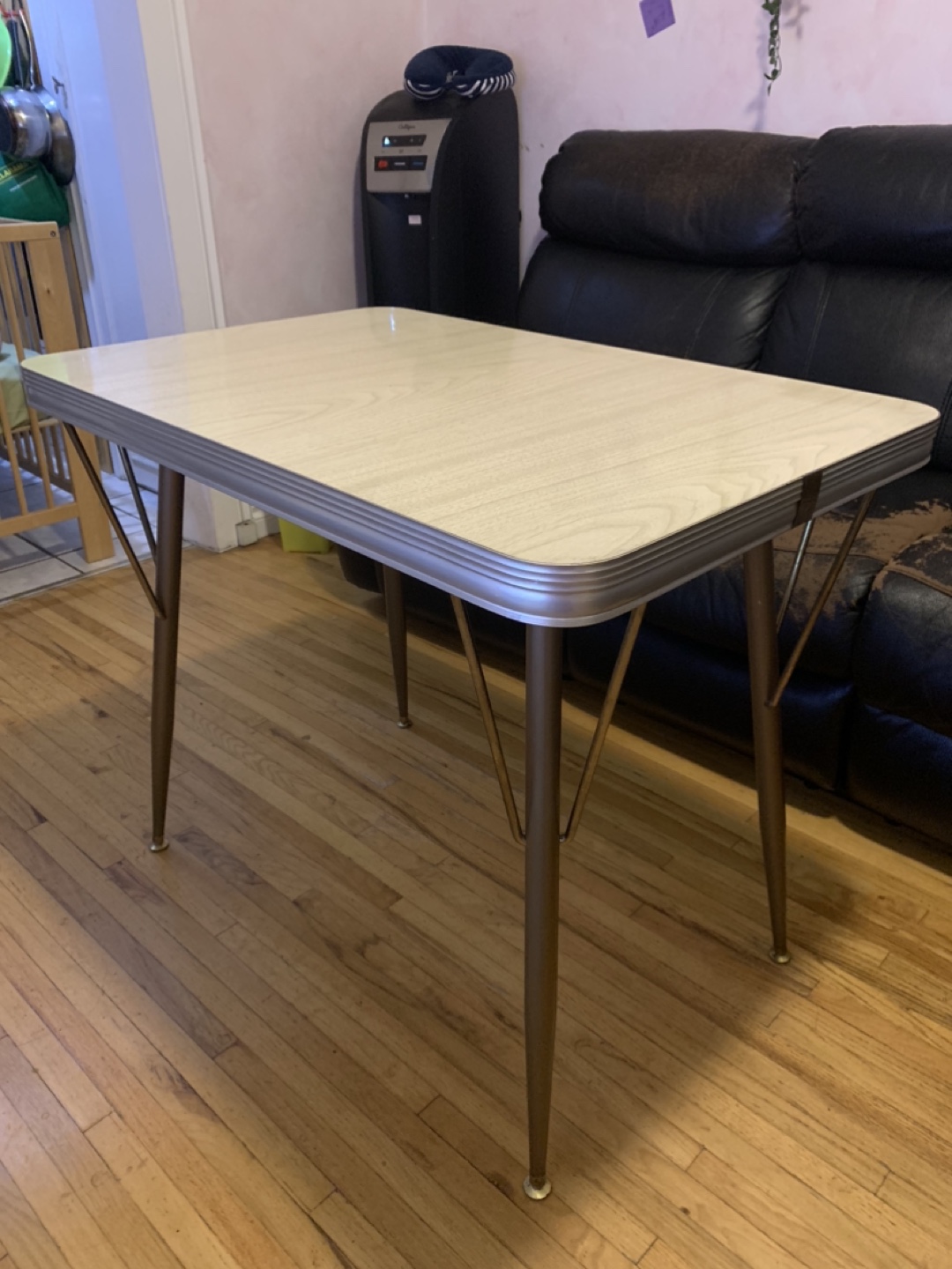 Vintage Retro Formica and Chrome Kitchen Table