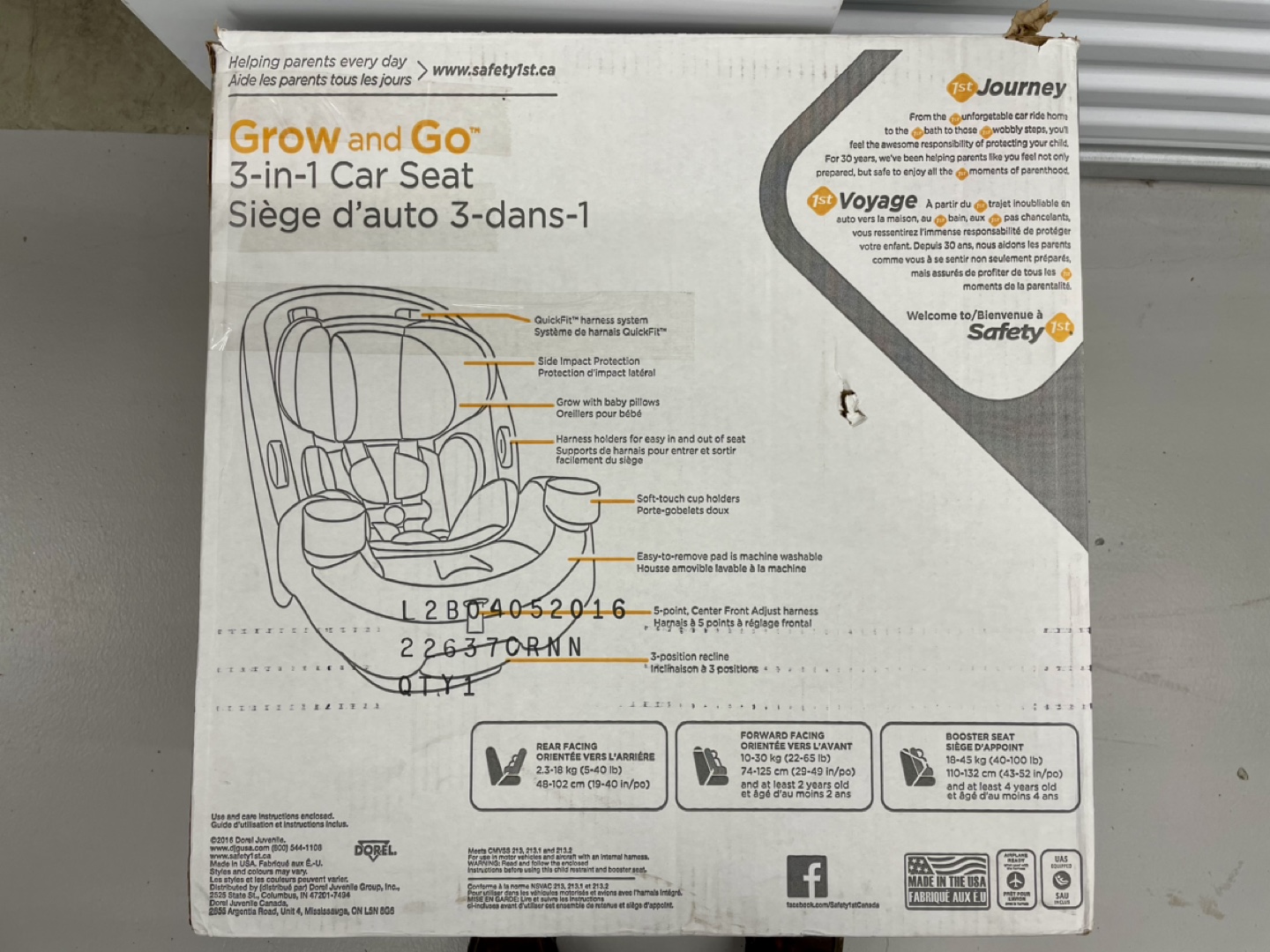 Safety 1st Grow and Go 3-in-1 Baby/Child Car Seat - photo 2