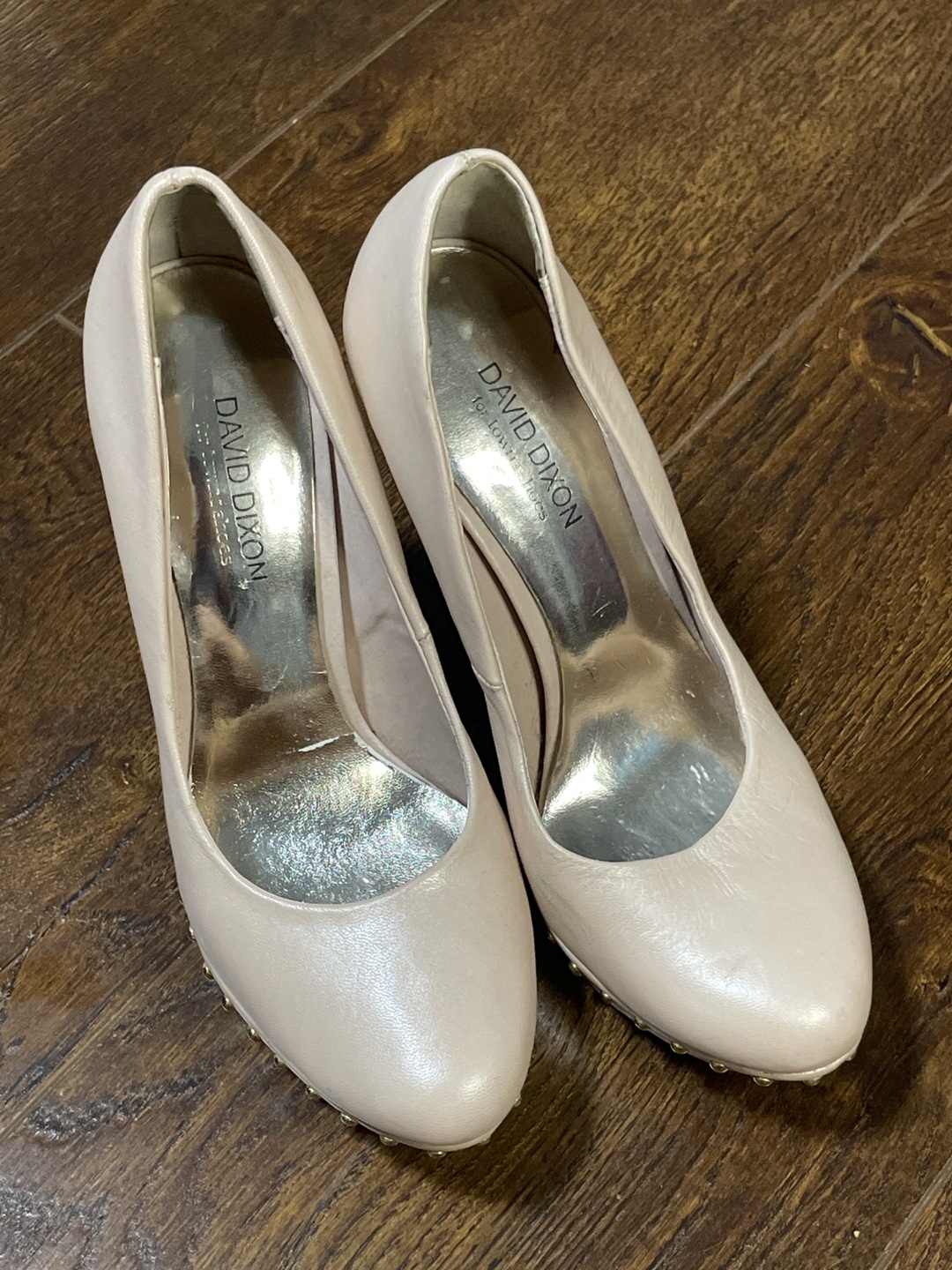 David Dixon pink Leather Heels