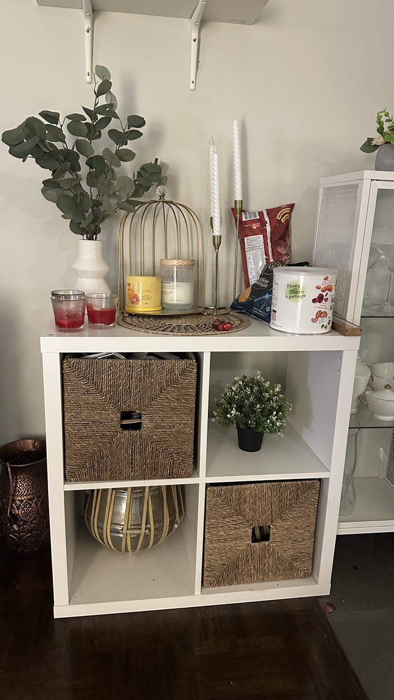 White 3 Cube Shelf Unit - photo 2