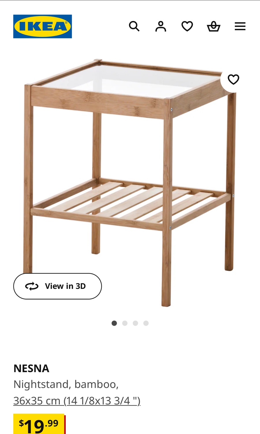IKEA NESNA Nightstand