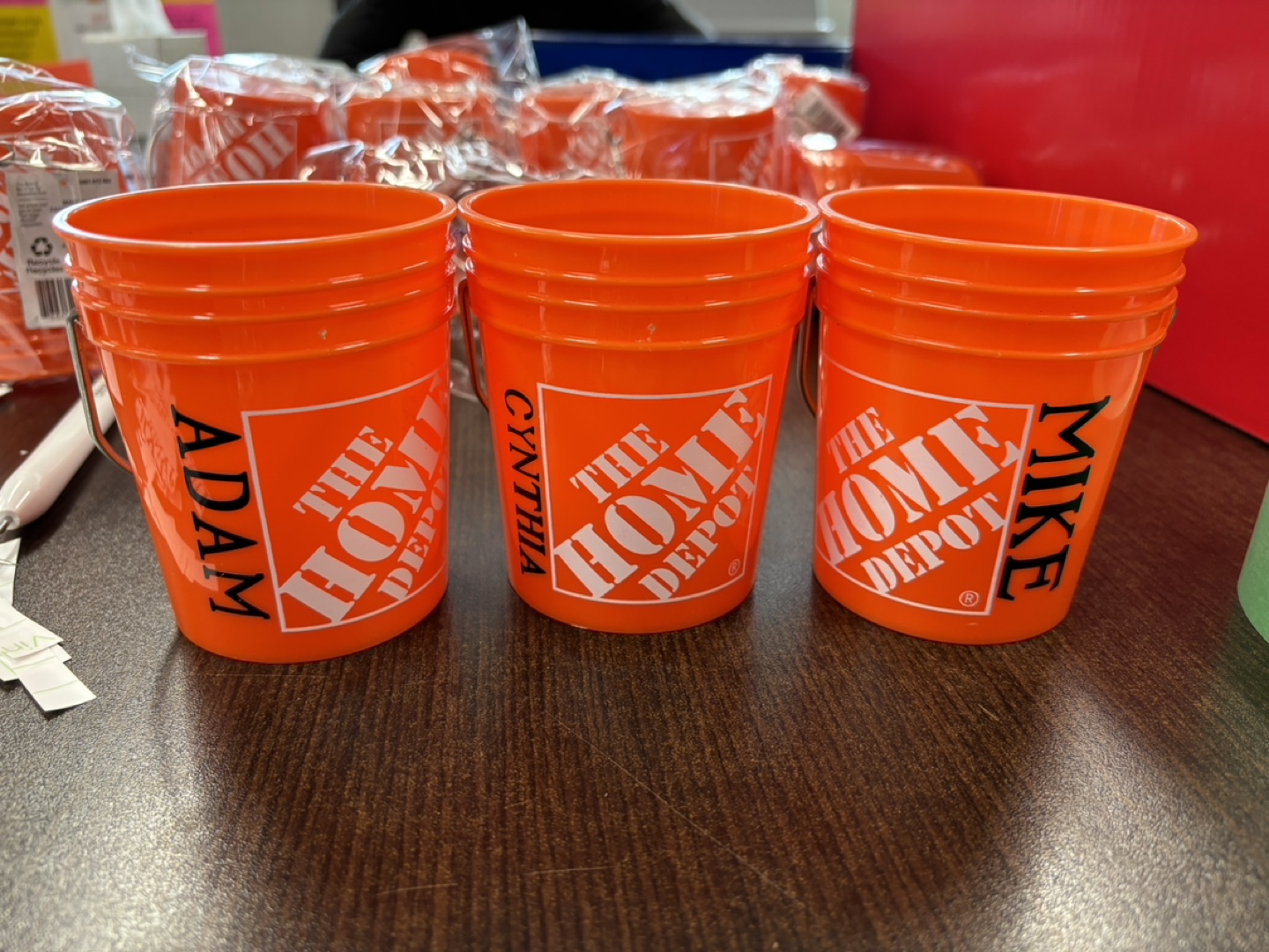 The Home Depot Mini Buckets Ornaments