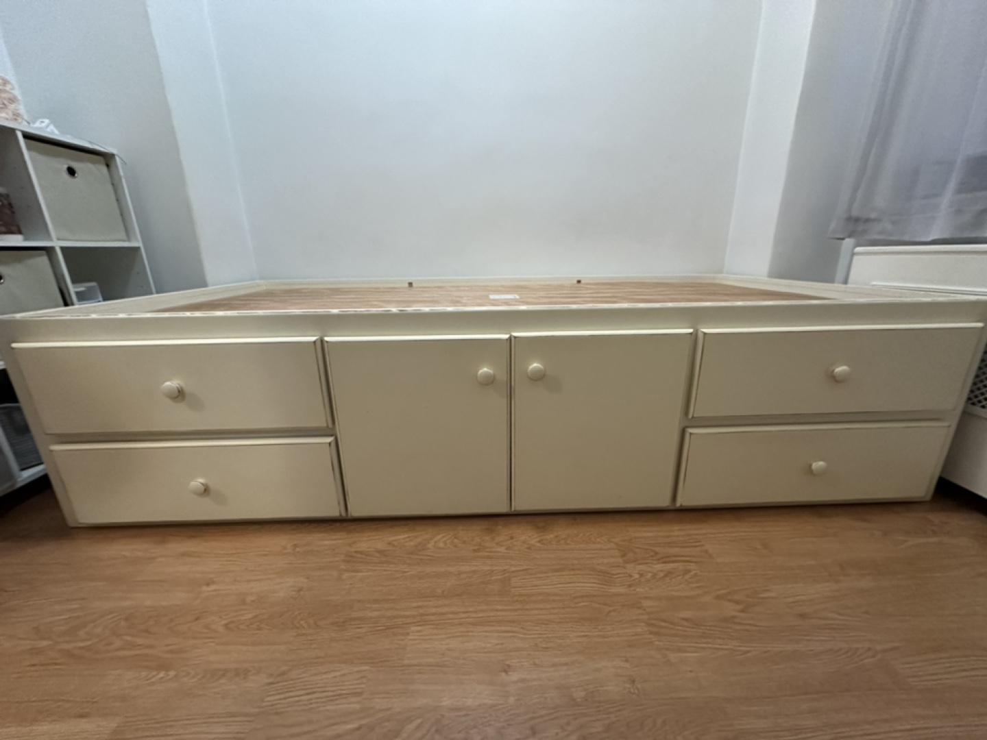 Twin Platform Bed with Storage