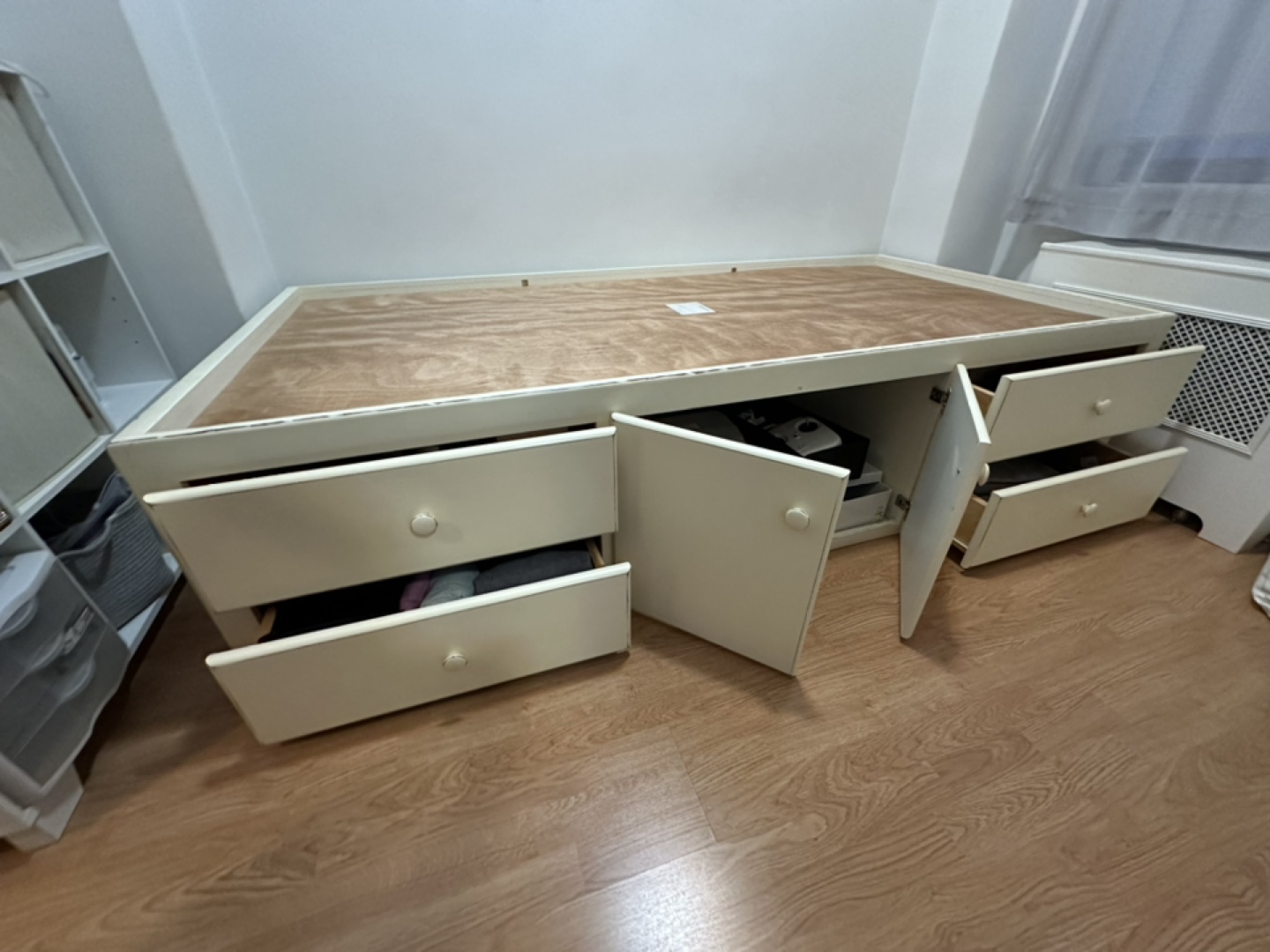 Twin Platform Bed with Storage - photo 5