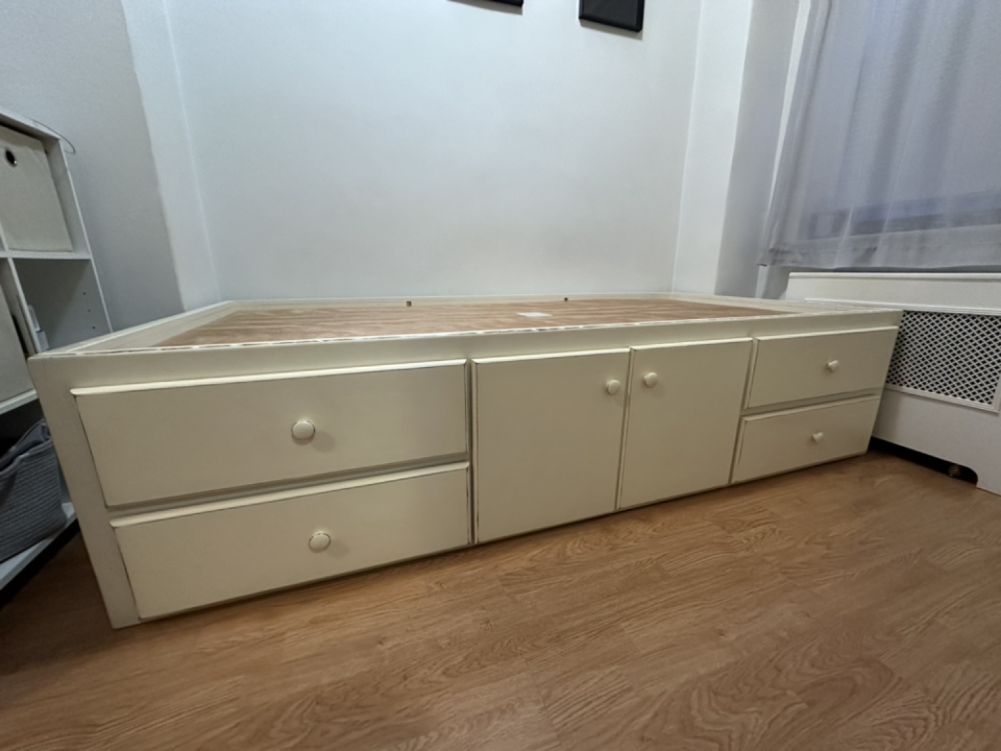 Twin Platform Bed with Storage - photo 2