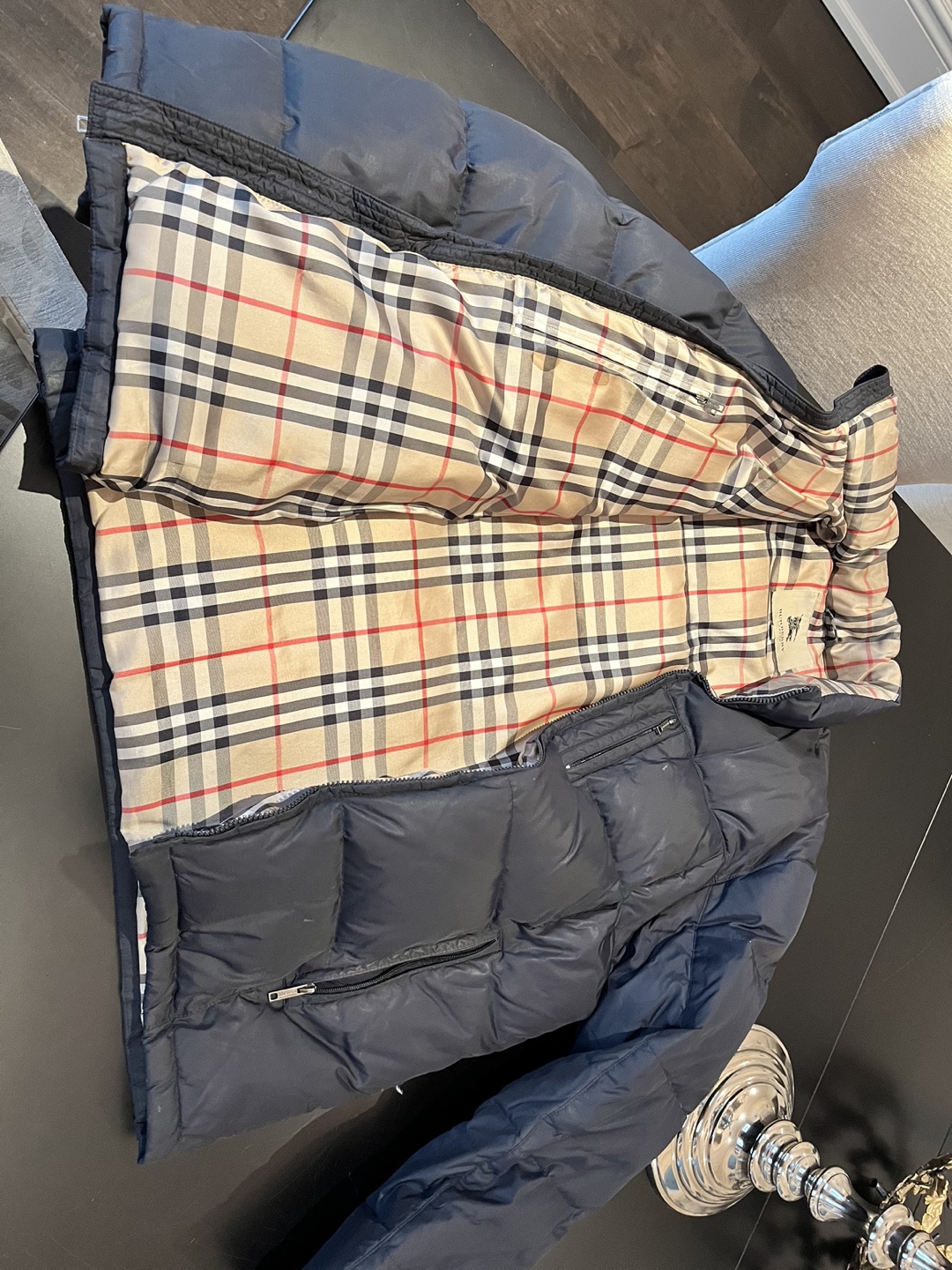 Burberry Blue Puffer Jacket - photo 2
