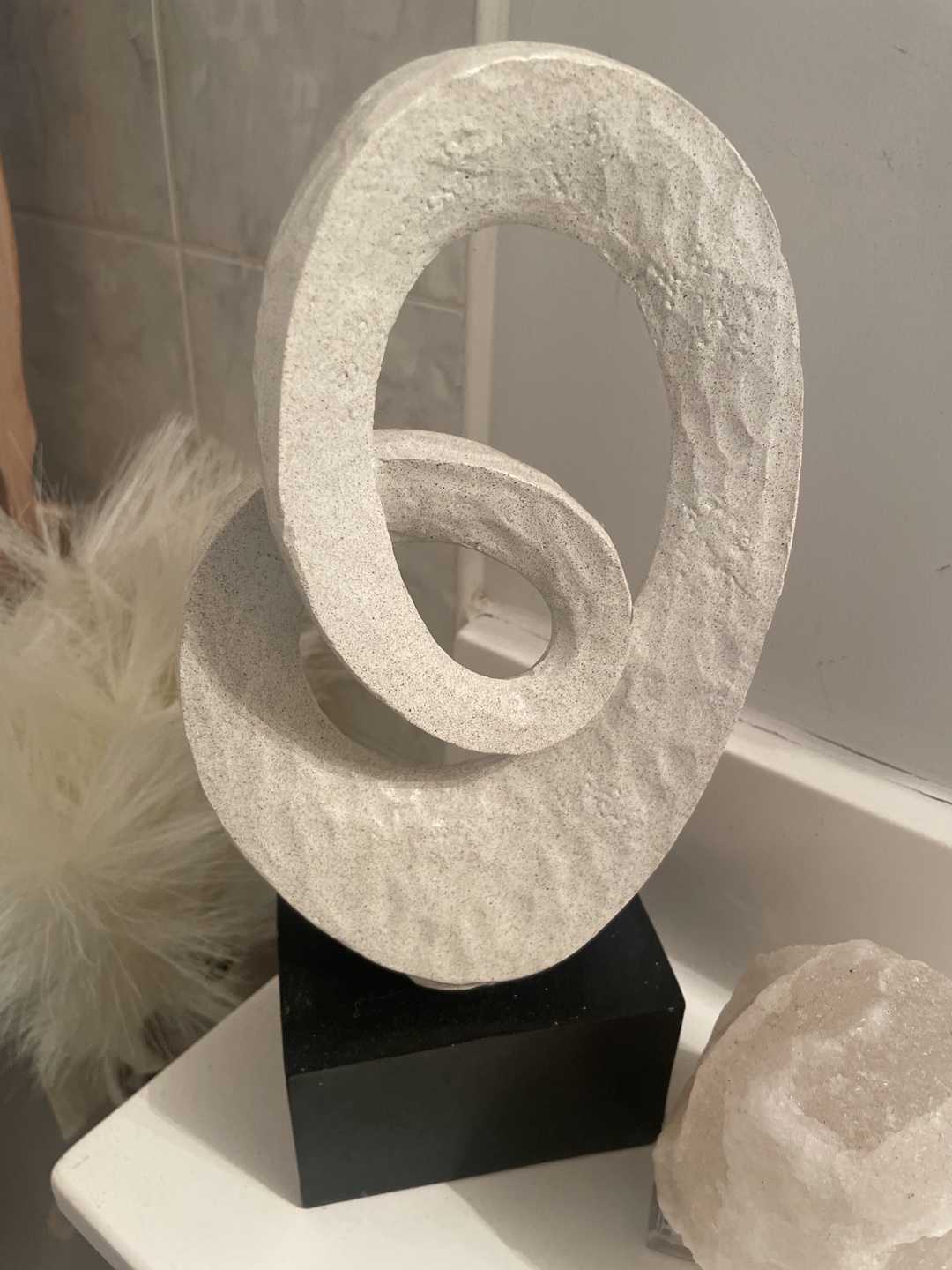 White Abstract Sculpture