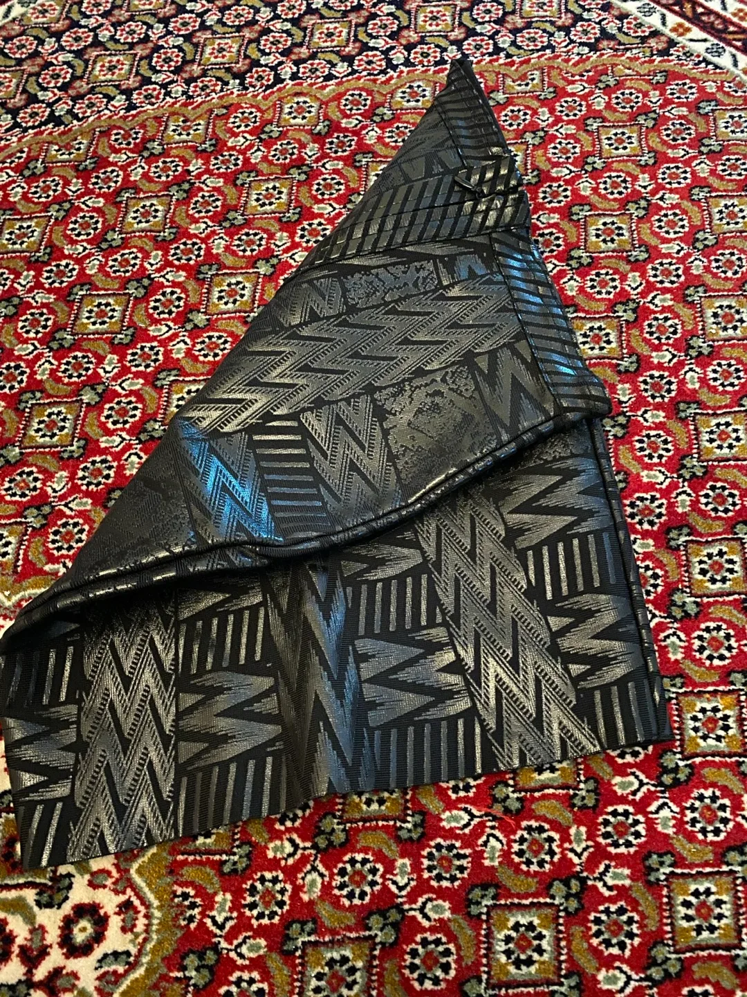 Black and Silver Geometric Skirt image indicator(2)