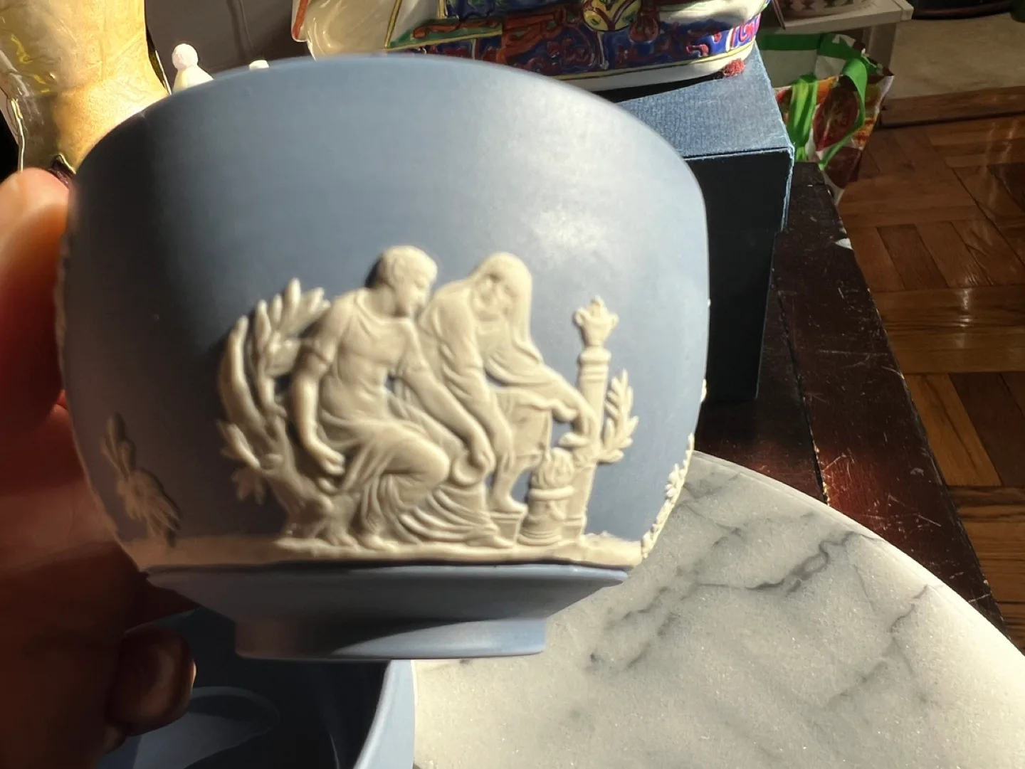 Wedgwood Blue Jasperware Bowl Set image indicator(6)